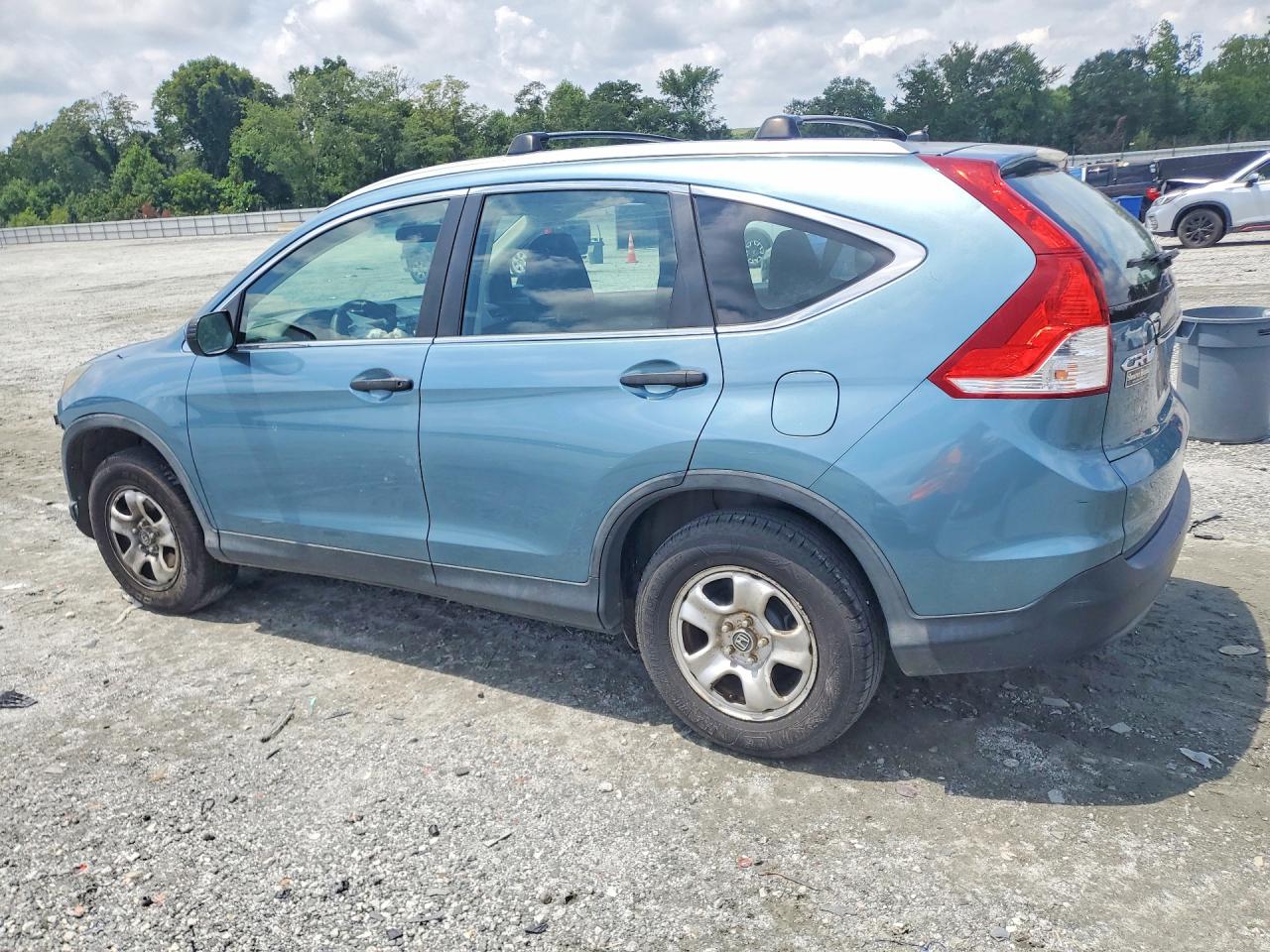 2013 Honda Cr-v Lx Blue vin: 5J6RM4H33DL041464