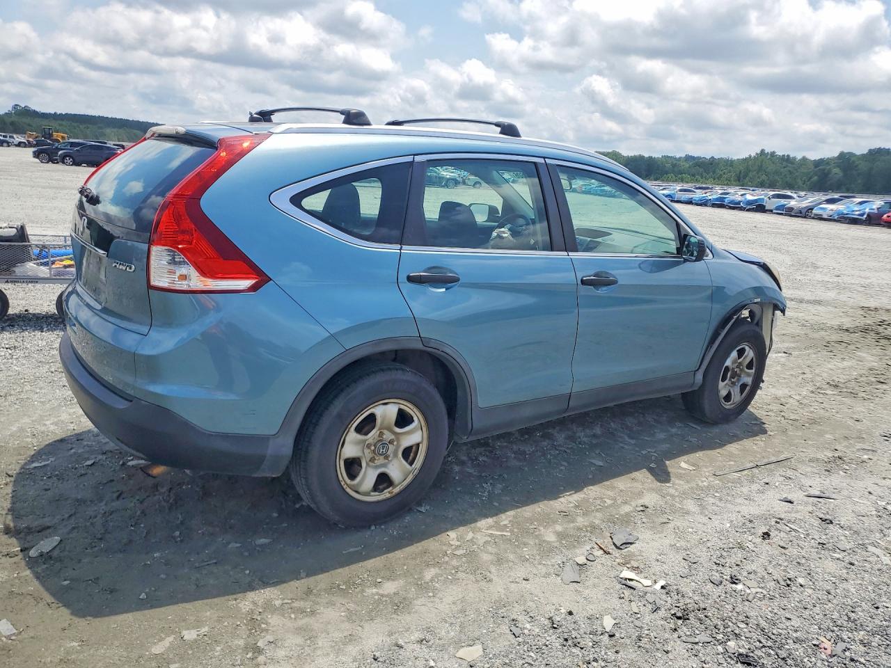 2013 Honda Cr-v Lx Blue vin: 5J6RM4H33DL041464