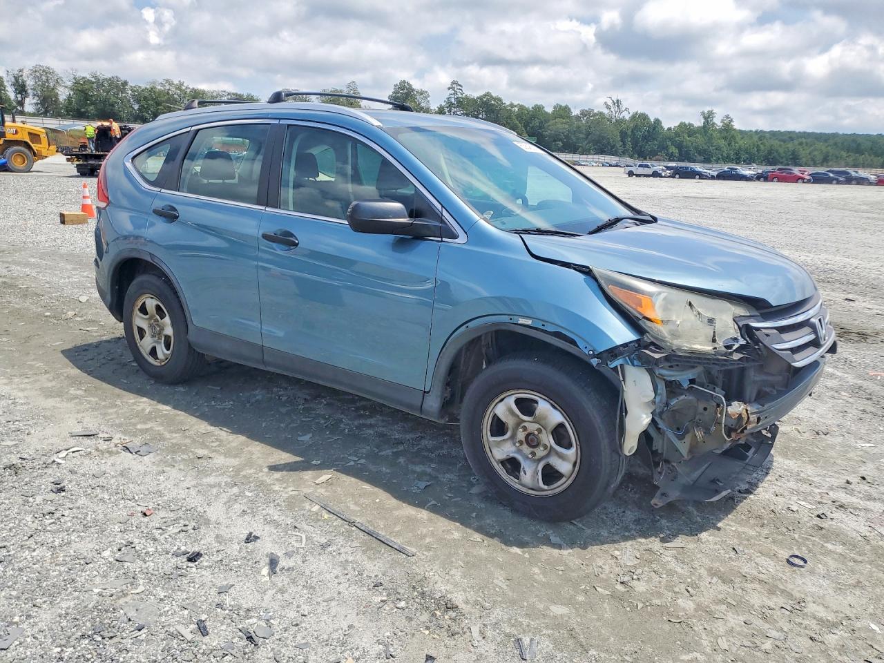 2013 Honda Cr-v Lx Blue vin: 5J6RM4H33DL041464