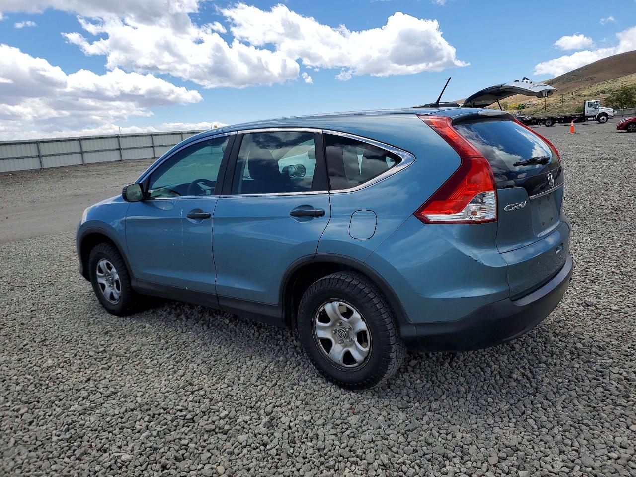 2013 Honda Cr-v Lx Blue vin: 5J6RM4H33DL076845