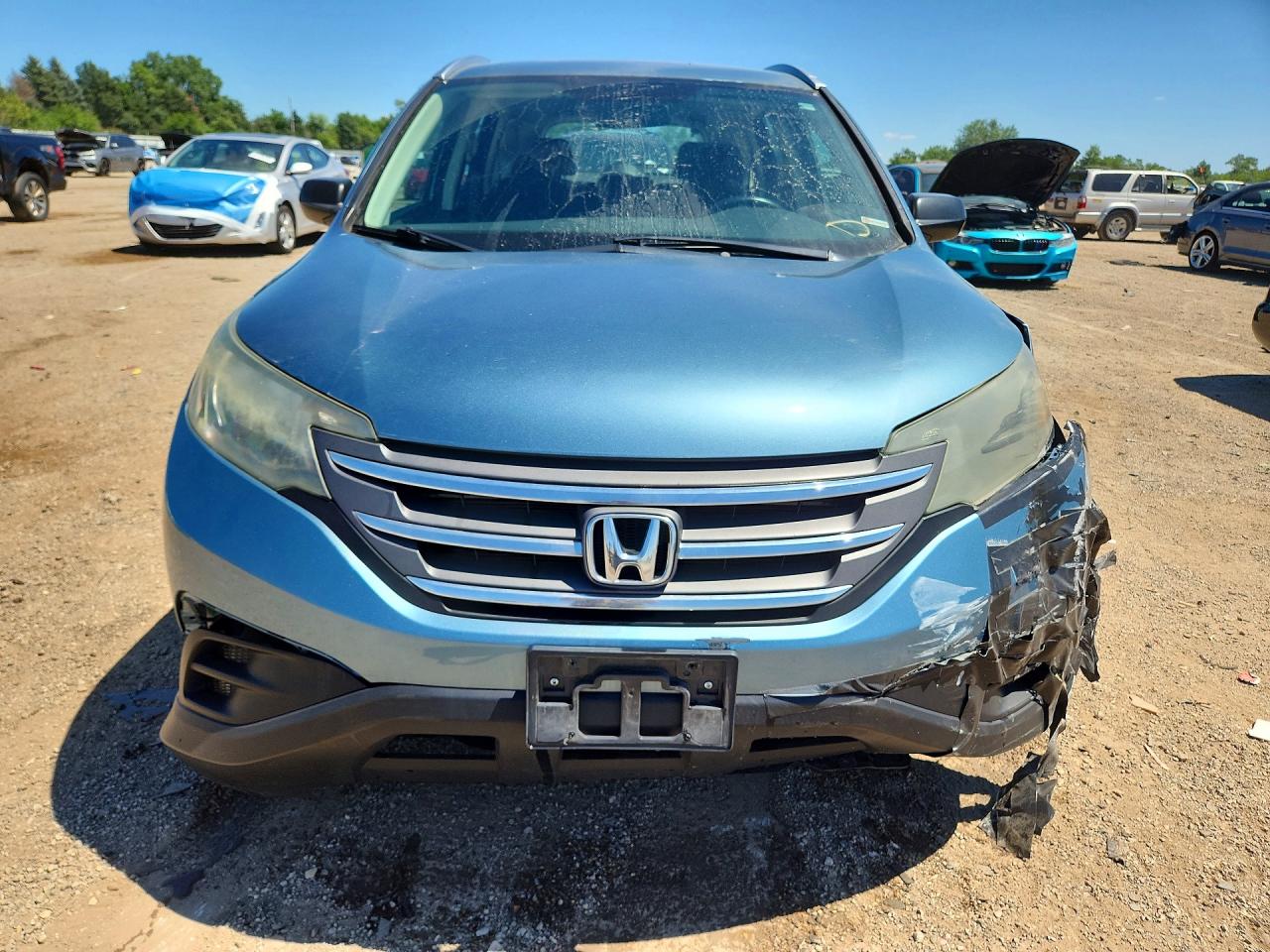 2013 Honda Cr-v Lx Turquoise vin: 5J6RM4H33DL078725