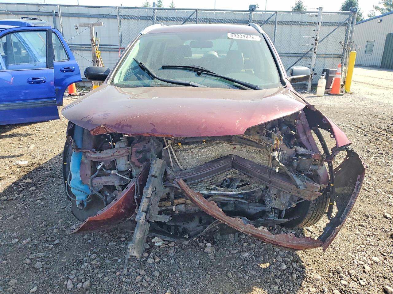 2013 Honda Cr-v Lx Burgundy vin: 5J6RM4H33DL078868