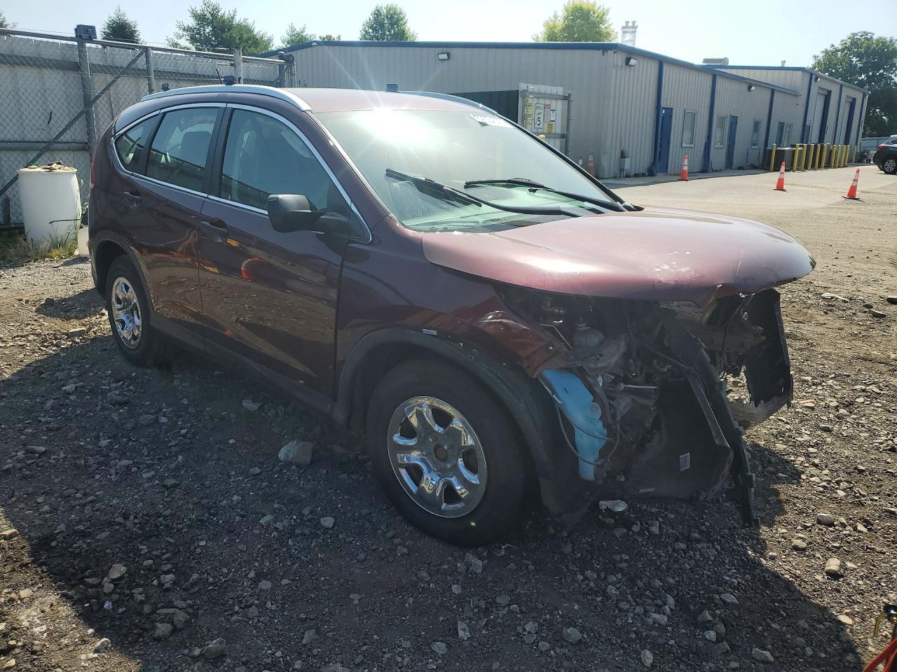 2013 Honda Cr-v Lx Burgundy vin: 5J6RM4H33DL078868