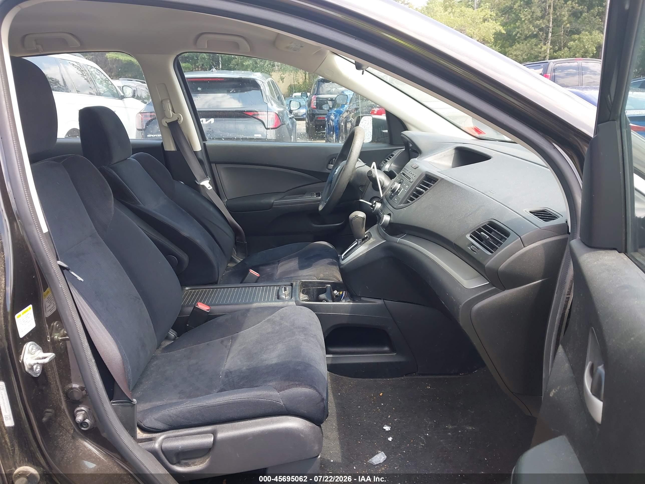 2014 Honda Cr-v Lx Black vin: 5J6RM4H33EL025993
