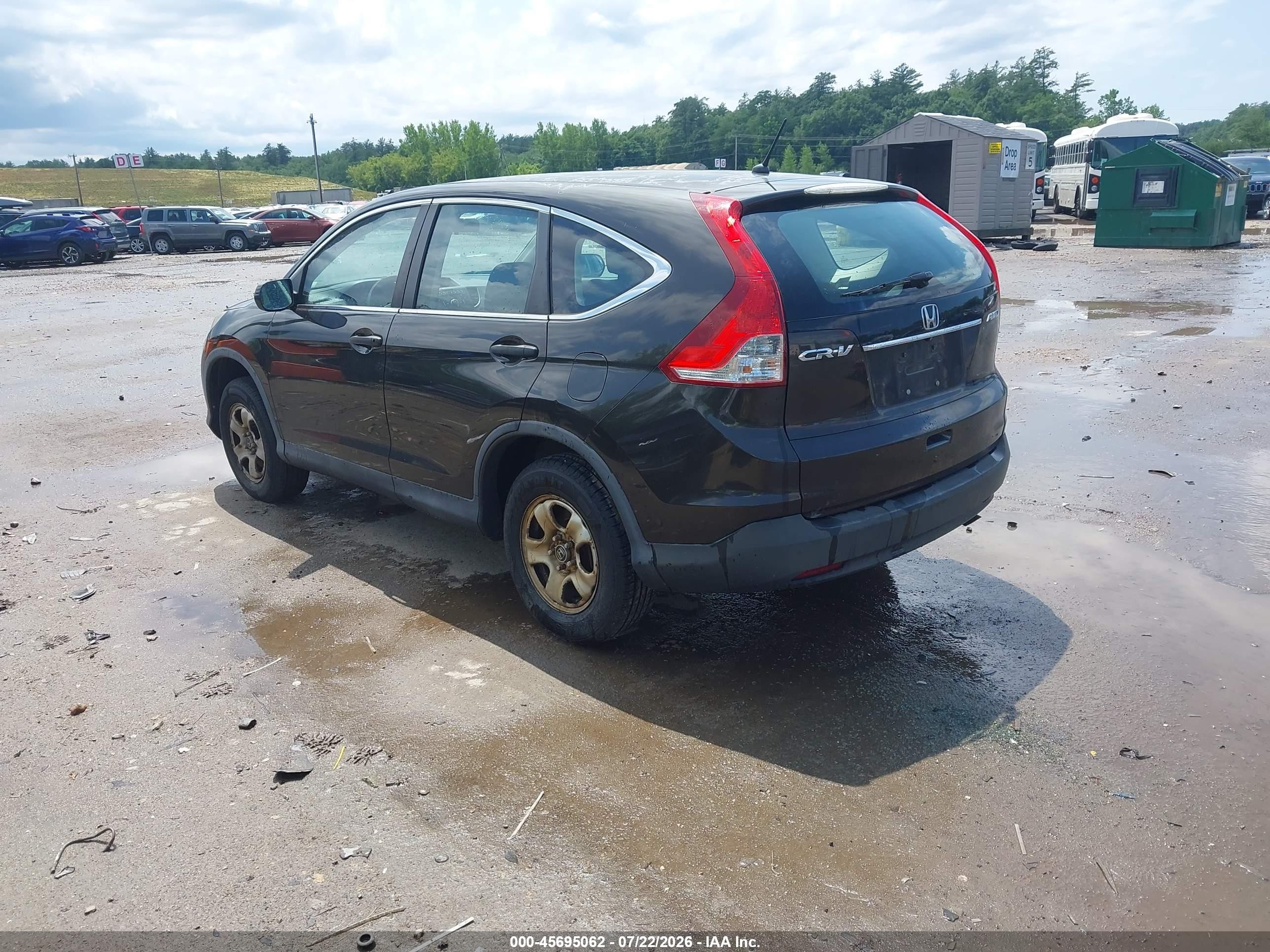 2014 Honda Cr-v Lx Black vin: 5J6RM4H33EL025993