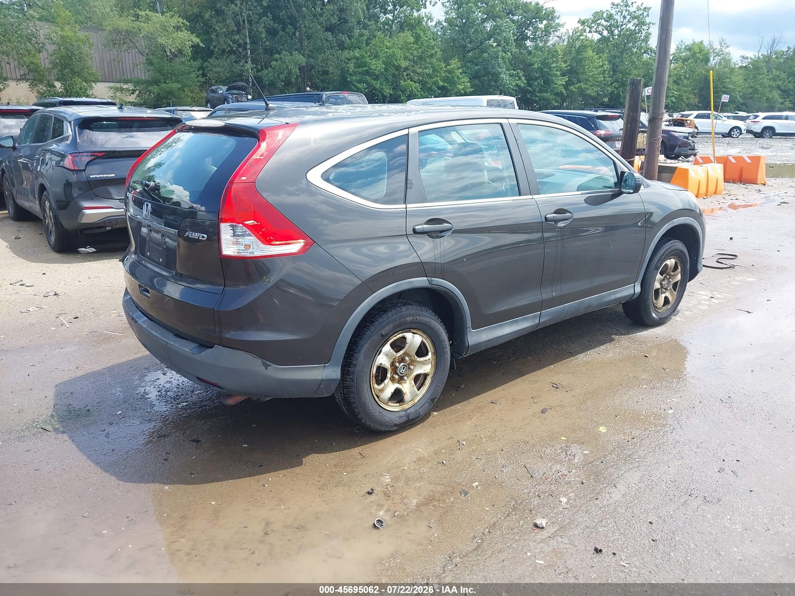 2014 Honda Cr-v Lx Black vin: 5J6RM4H33EL025993