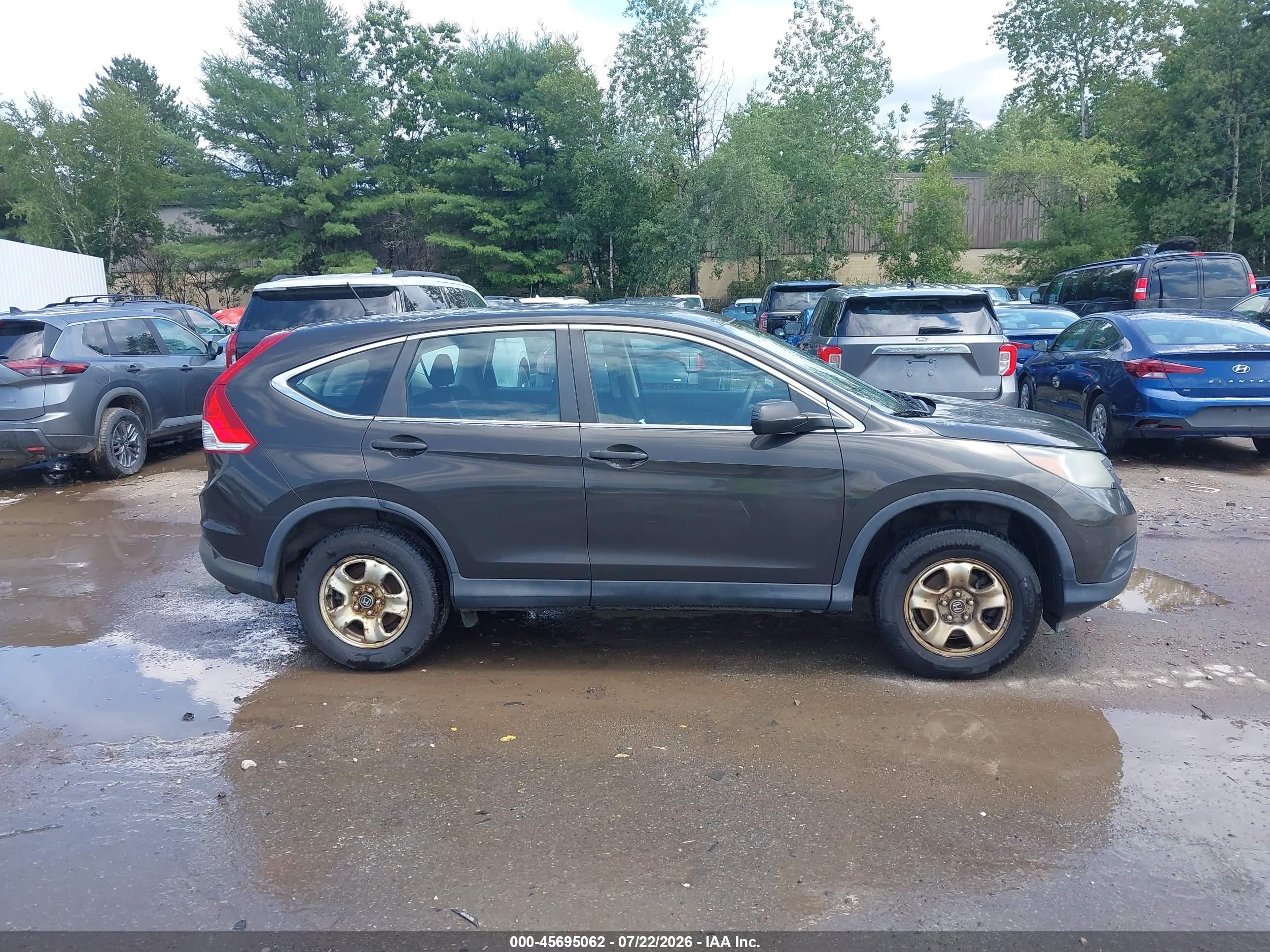 2014 Honda Cr-v Lx Black vin: 5J6RM4H33EL025993