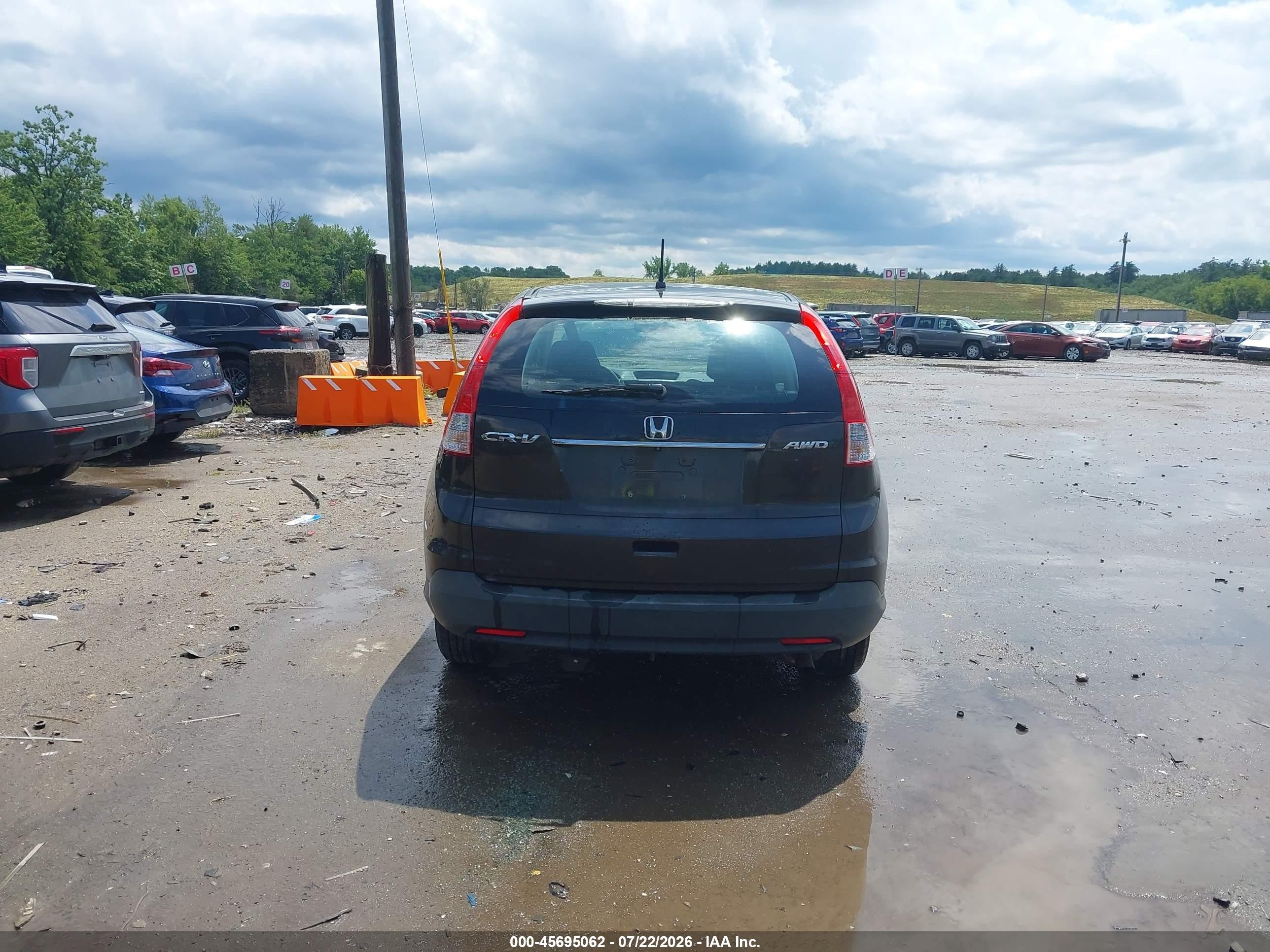 2014 Honda Cr-v Lx Black vin: 5J6RM4H33EL025993