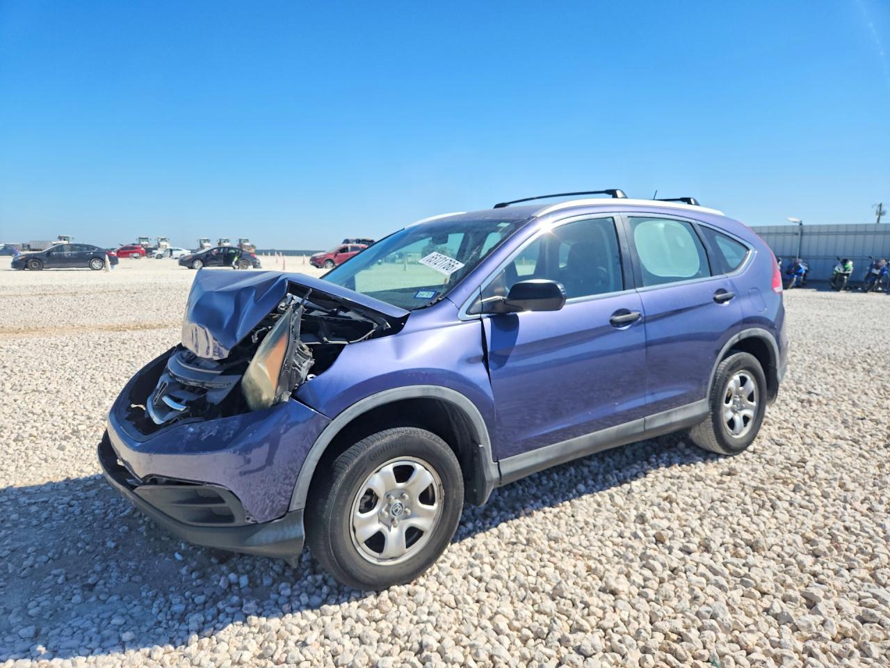 2014 Honda Cr-v Lx Blue vin: 5J6RM4H33EL030160