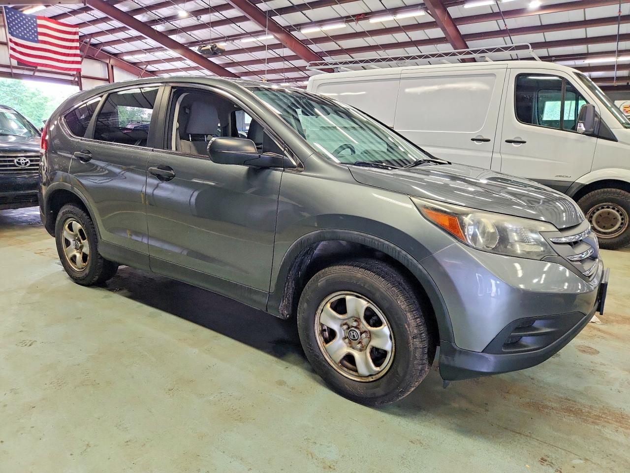 2014 Honda Cr-v Lx Gray vin: 5J6RM4H33EL034399
