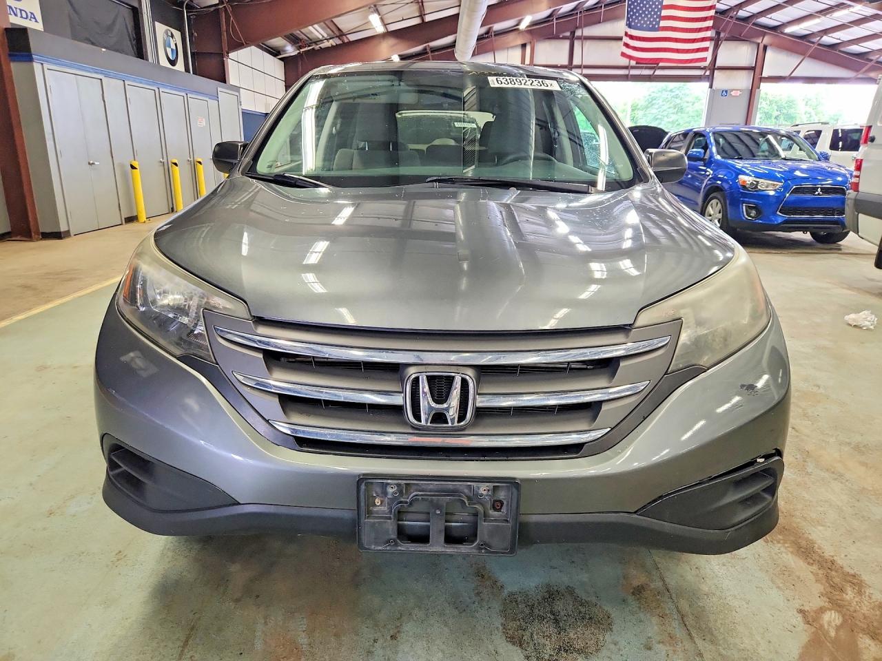 2014 Honda Cr-v Lx Gray vin: 5J6RM4H33EL034399
