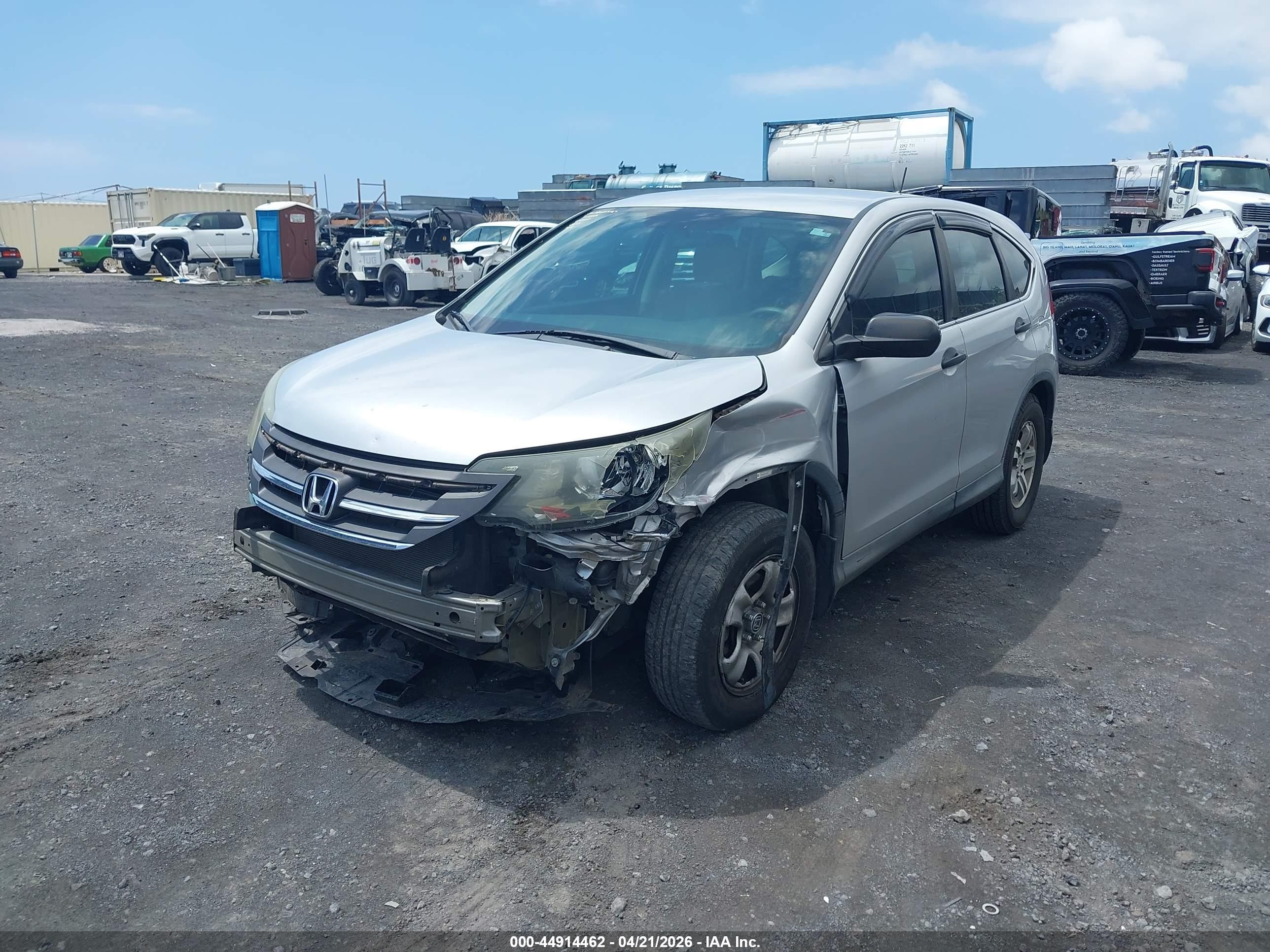 2014 Honda Cr-v Lx Silver vin: 5J6RM4H33EL039408