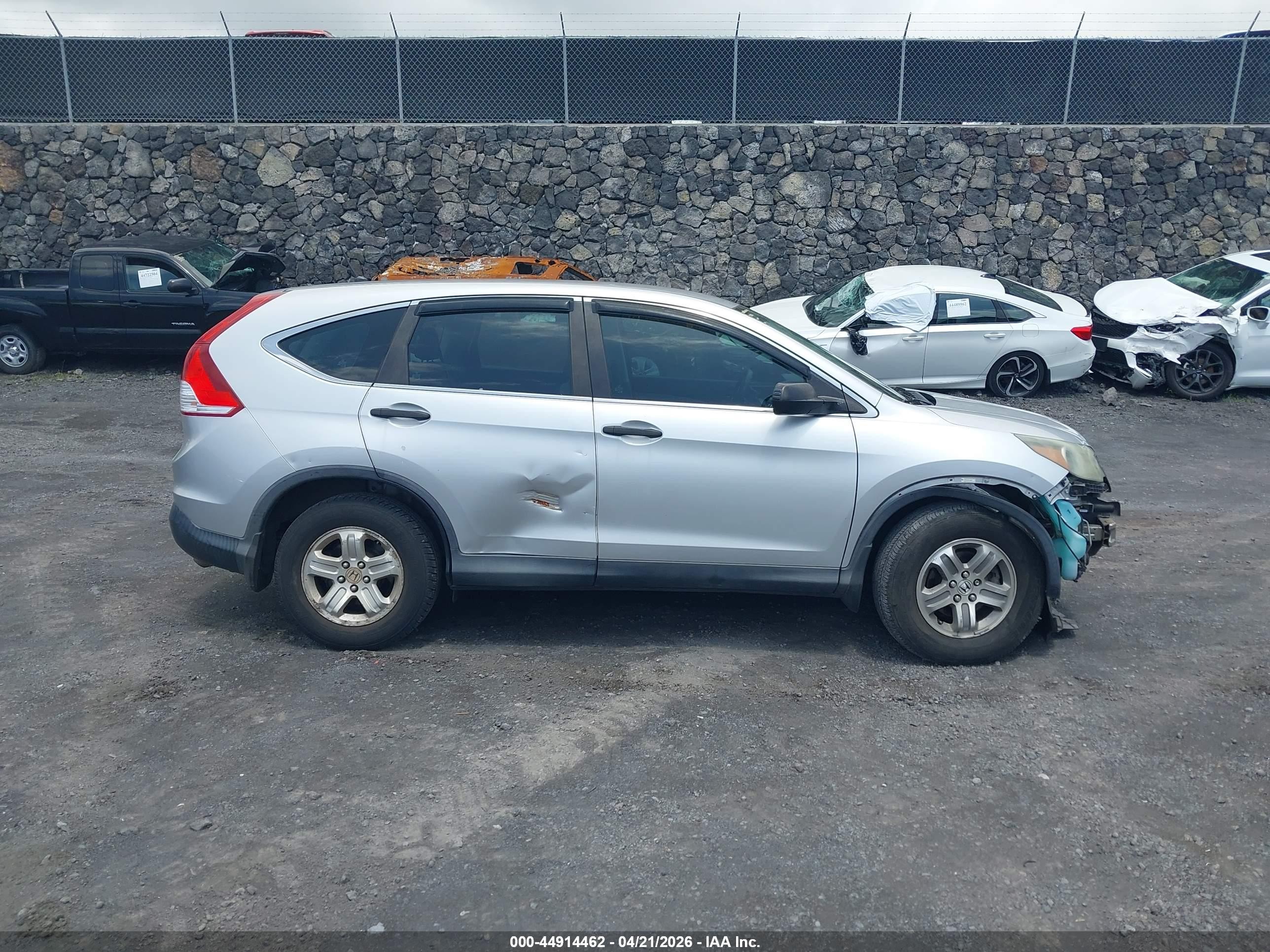 2014 Honda Cr-v Lx Silver vin: 5J6RM4H33EL039408