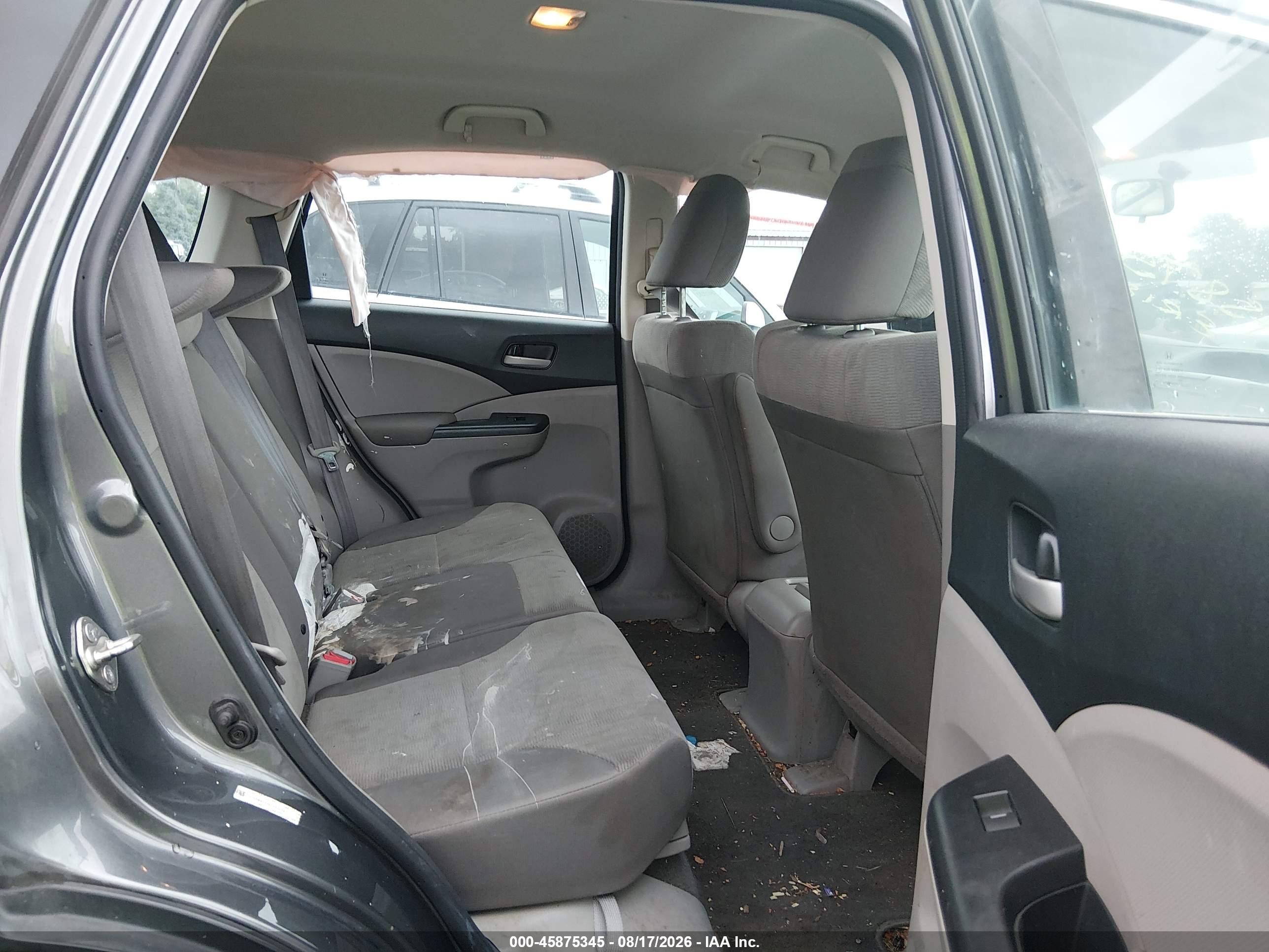 2014 Honda Cr-v Lx Серый vin: 5J6RM4H33EL051039