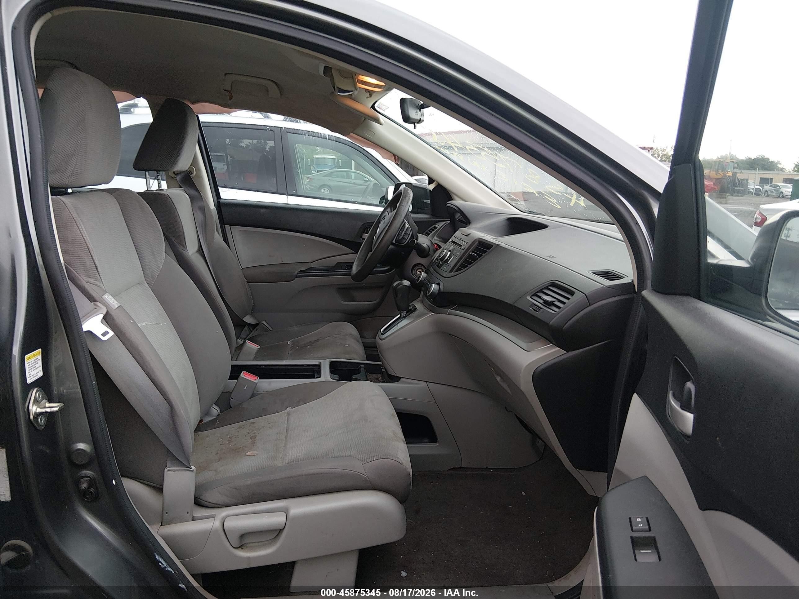 2014 Honda Cr-v Lx Серый vin: 5J6RM4H33EL051039