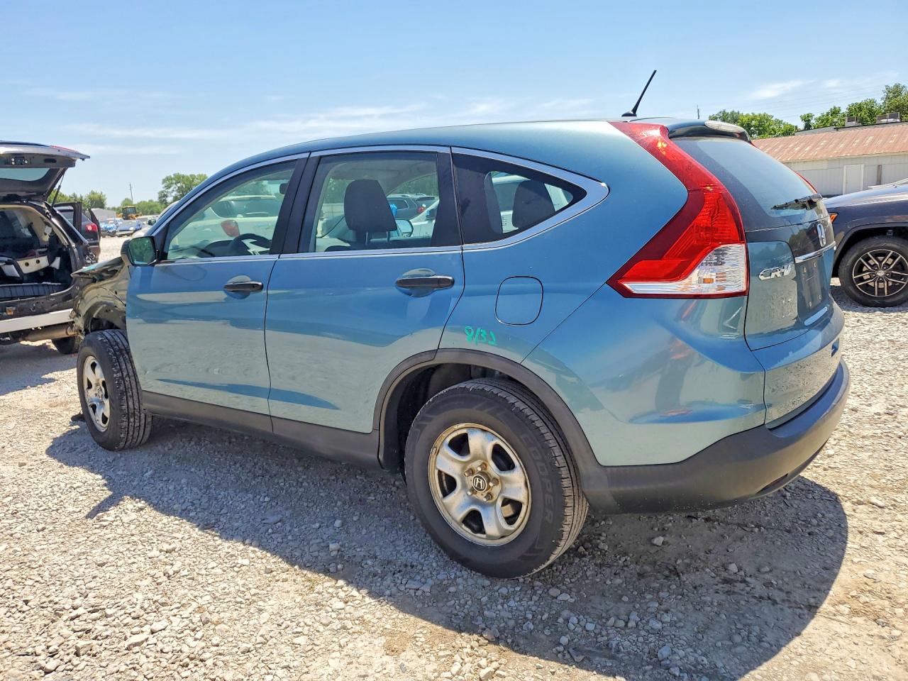 2014 Honda Cr-v Lx Blue vin: 5J6RM4H33EL088771