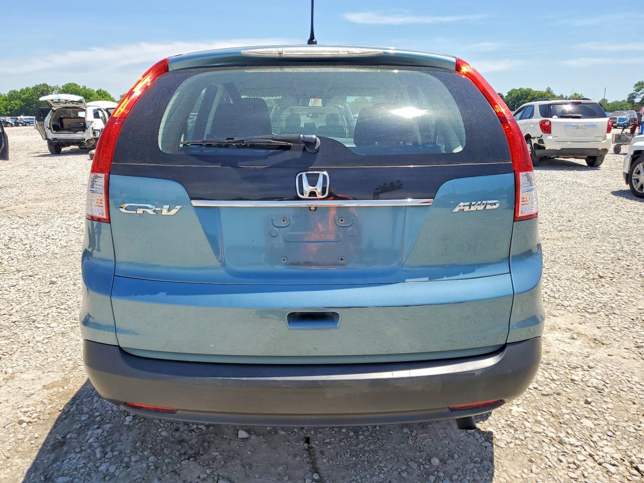 2014 Honda Cr-v Lx Blue vin: 5J6RM4H33EL088771