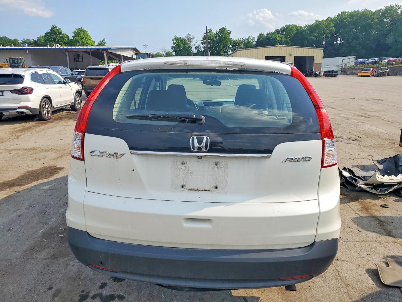 2014 Honda Cr-v Lx White vin: 5J6RM4H33EL110686