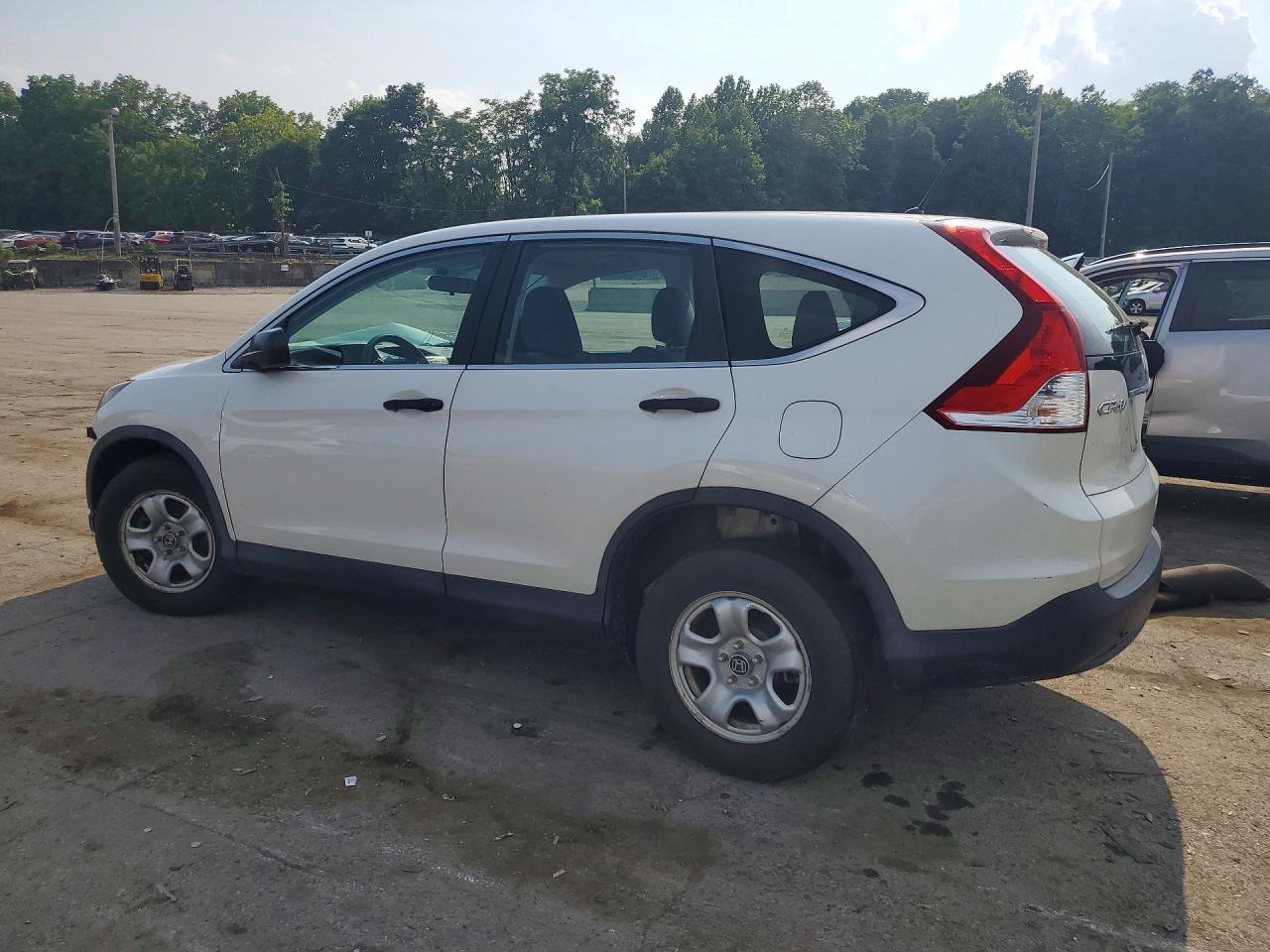 2014 Honda Cr-v Lx White vin: 5J6RM4H33EL110686