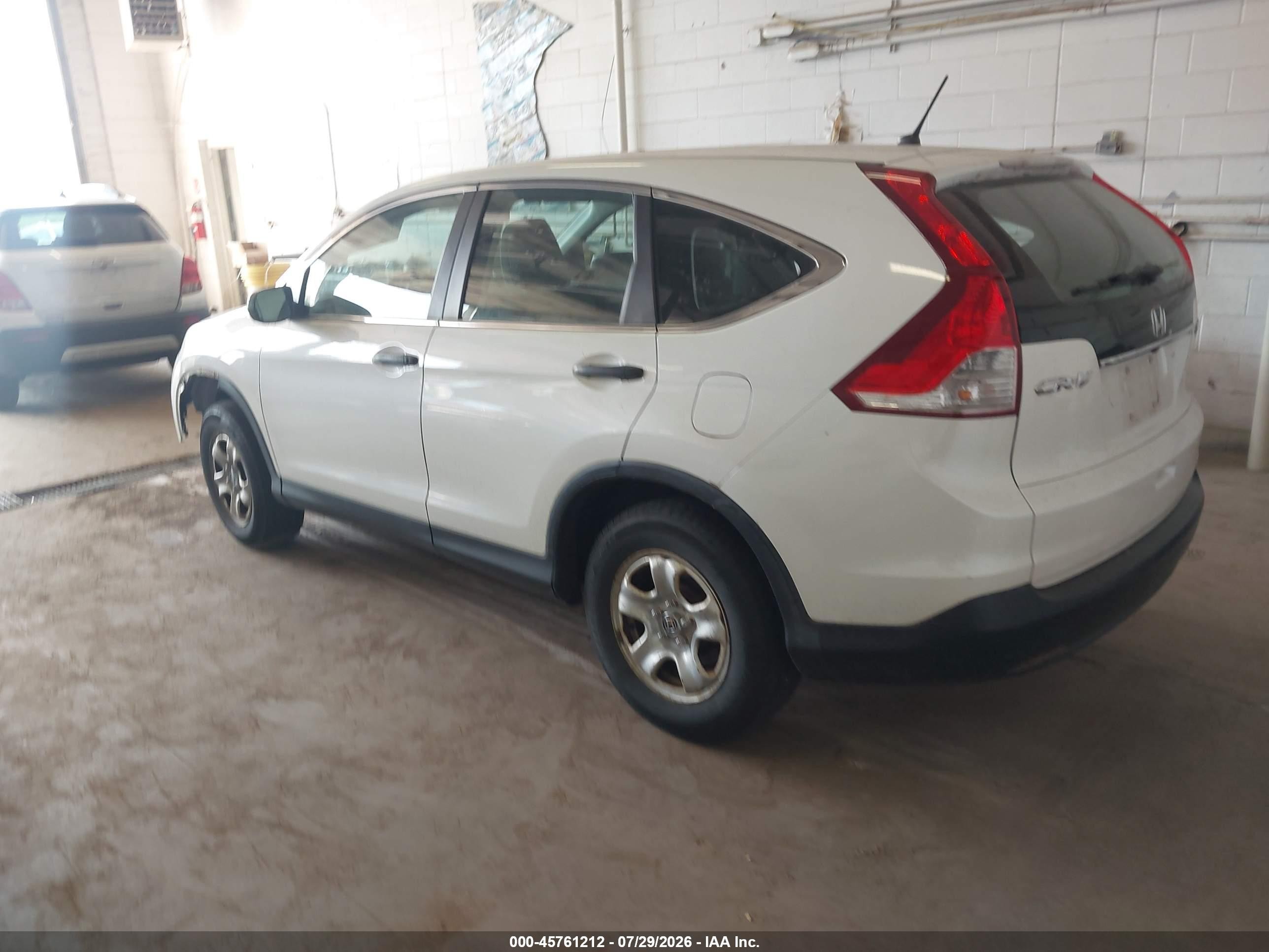 2014 Honda Cr-v Lx White vin: 5J6RM4H33EL114916