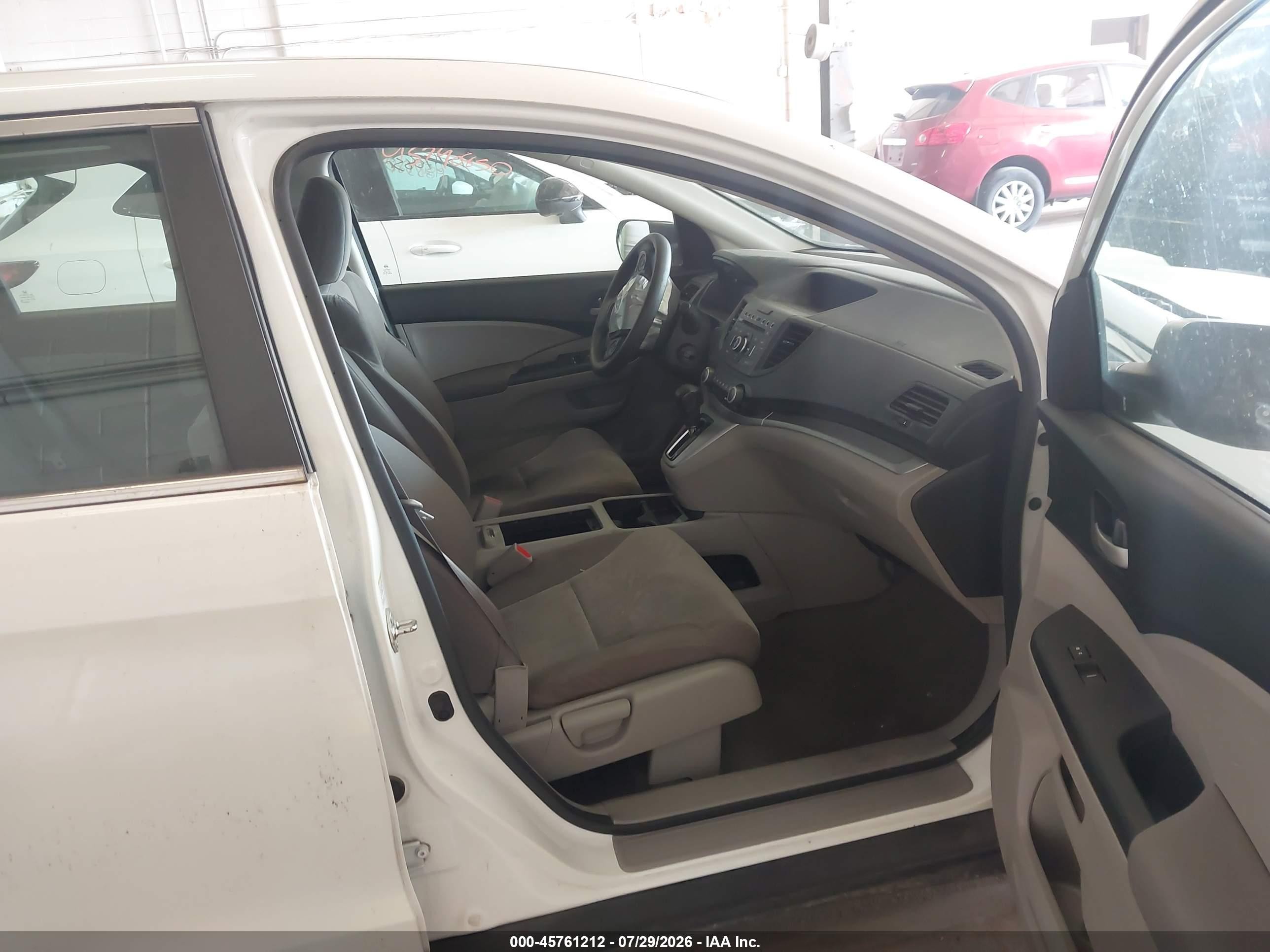 2014 Honda Cr-v Lx White vin: 5J6RM4H33EL114916
