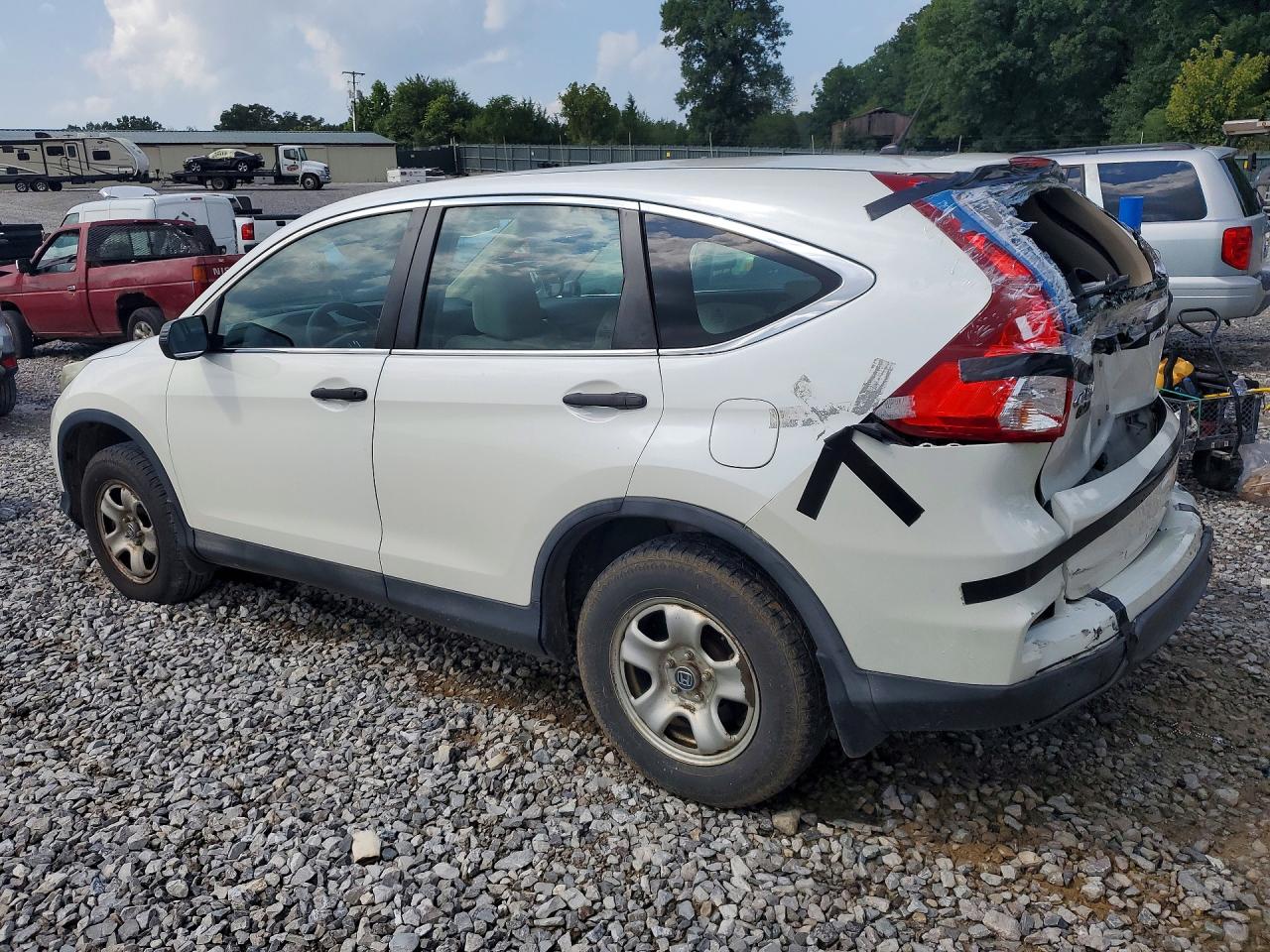 2015 Honda Cr-v Lx Белый vin: 5J6RM4H33FL019824