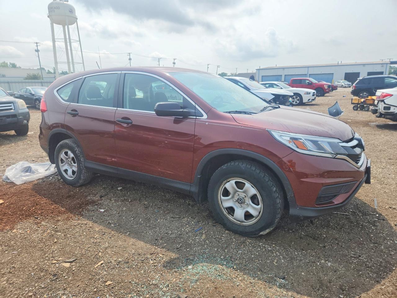 2015 Honda Cr-v Lx Бордовый vin: 5J6RM4H33FL023405