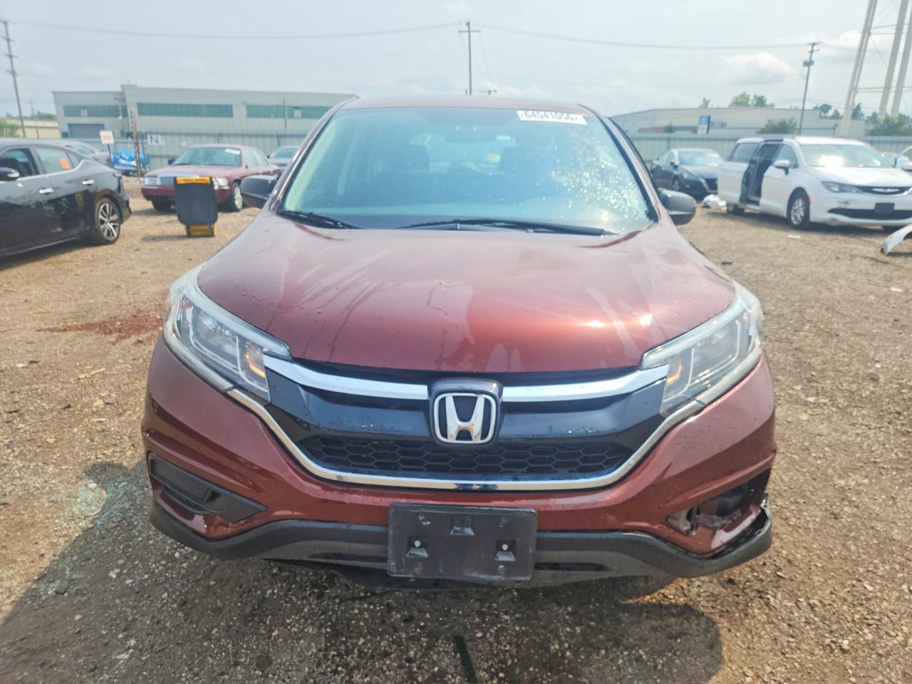 2015 Honda Cr-v Lx Бордовый vin: 5J6RM4H33FL023405