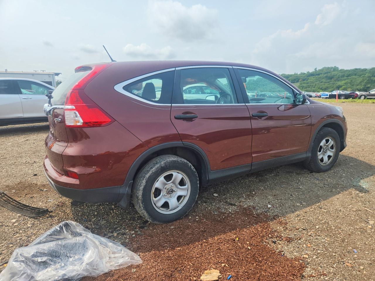 2015 Honda Cr-v Lx Бордовый vin: 5J6RM4H33FL023405