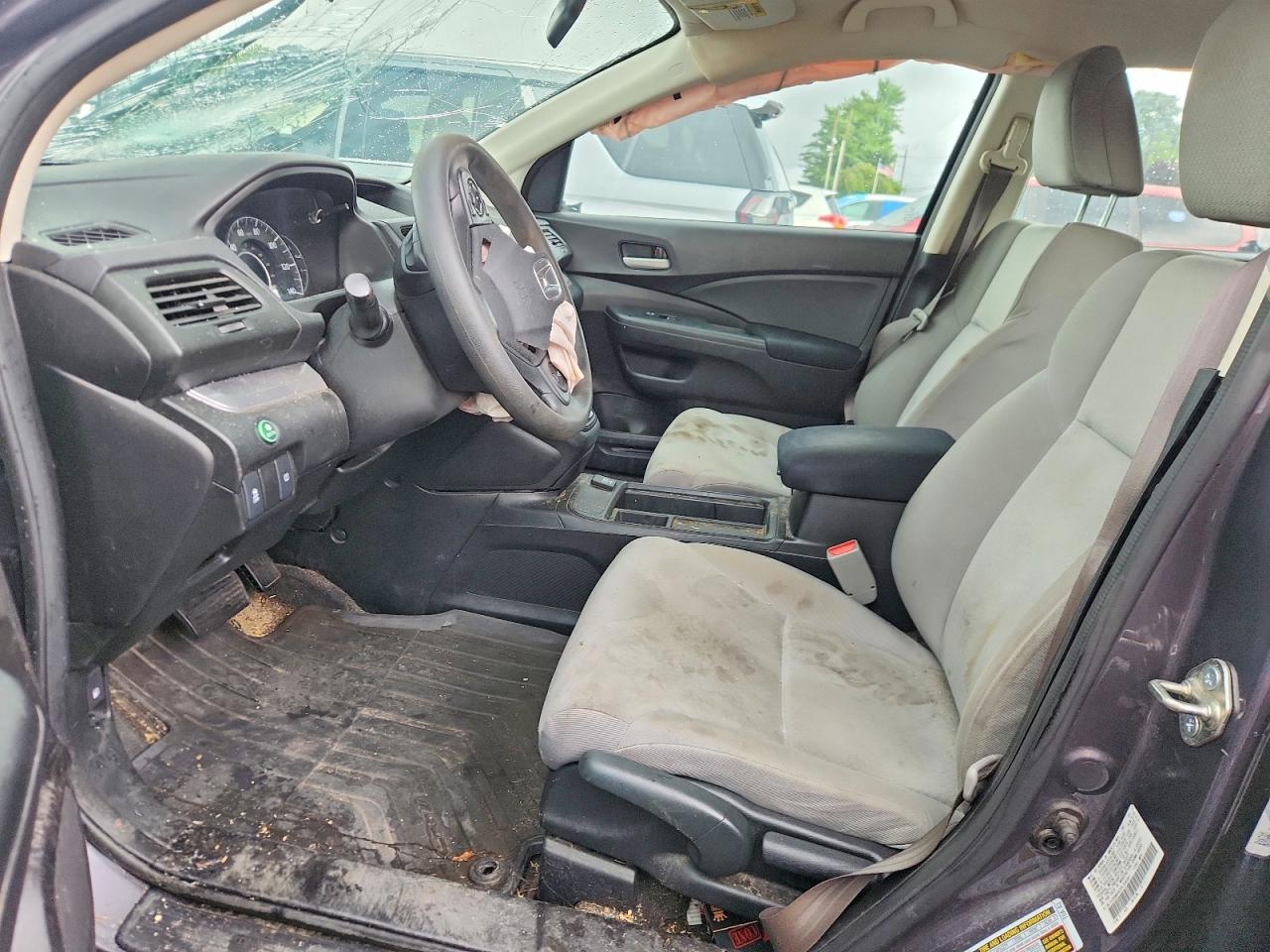 2015 Honda Cr-v Lx Gray vin: 5J6RM4H33FL048062