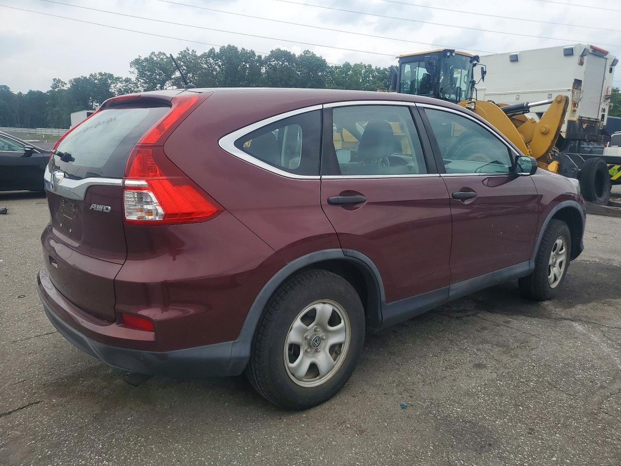 2015 Honda Cr-v Lx Red vin: 5J6RM4H33FL086407