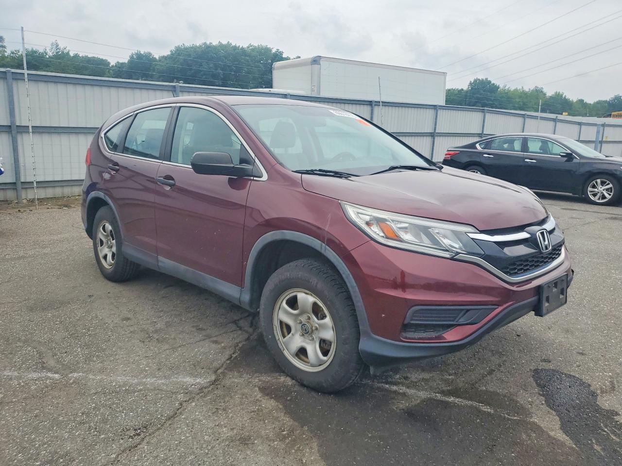2015 Honda Cr-v Lx Red vin: 5J6RM4H33FL086407