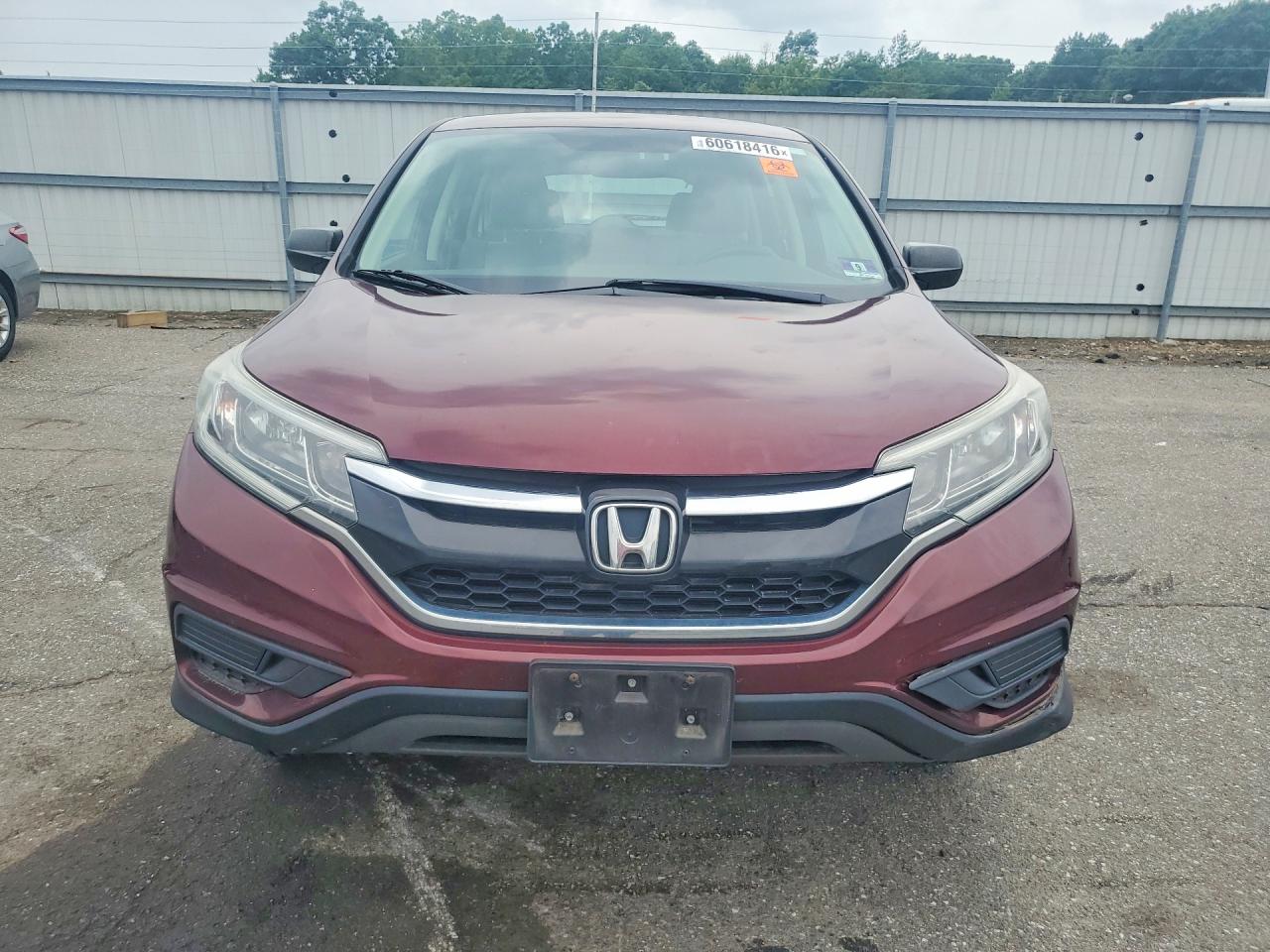 2015 Honda Cr-v Lx Red vin: 5J6RM4H33FL086407