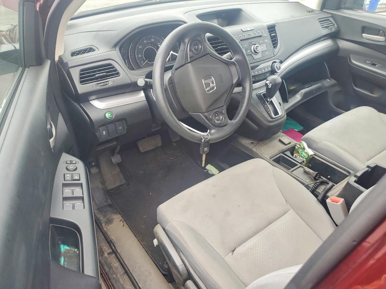 2015 Honda Cr-v Lx Red vin: 5J6RM4H33FL086407