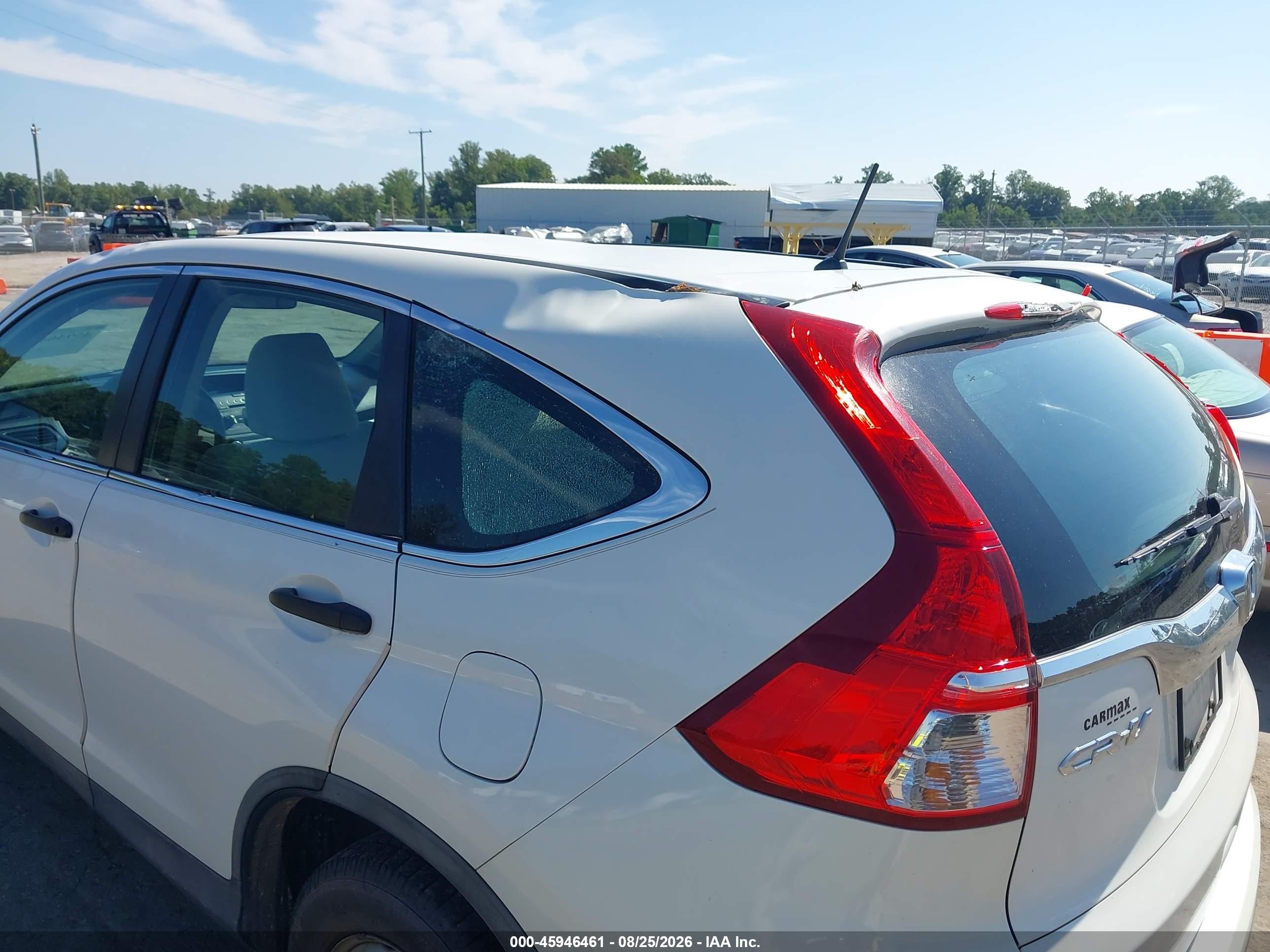 2015 Honda Cr-v Lx White vin: 5J6RM4H33FL095267