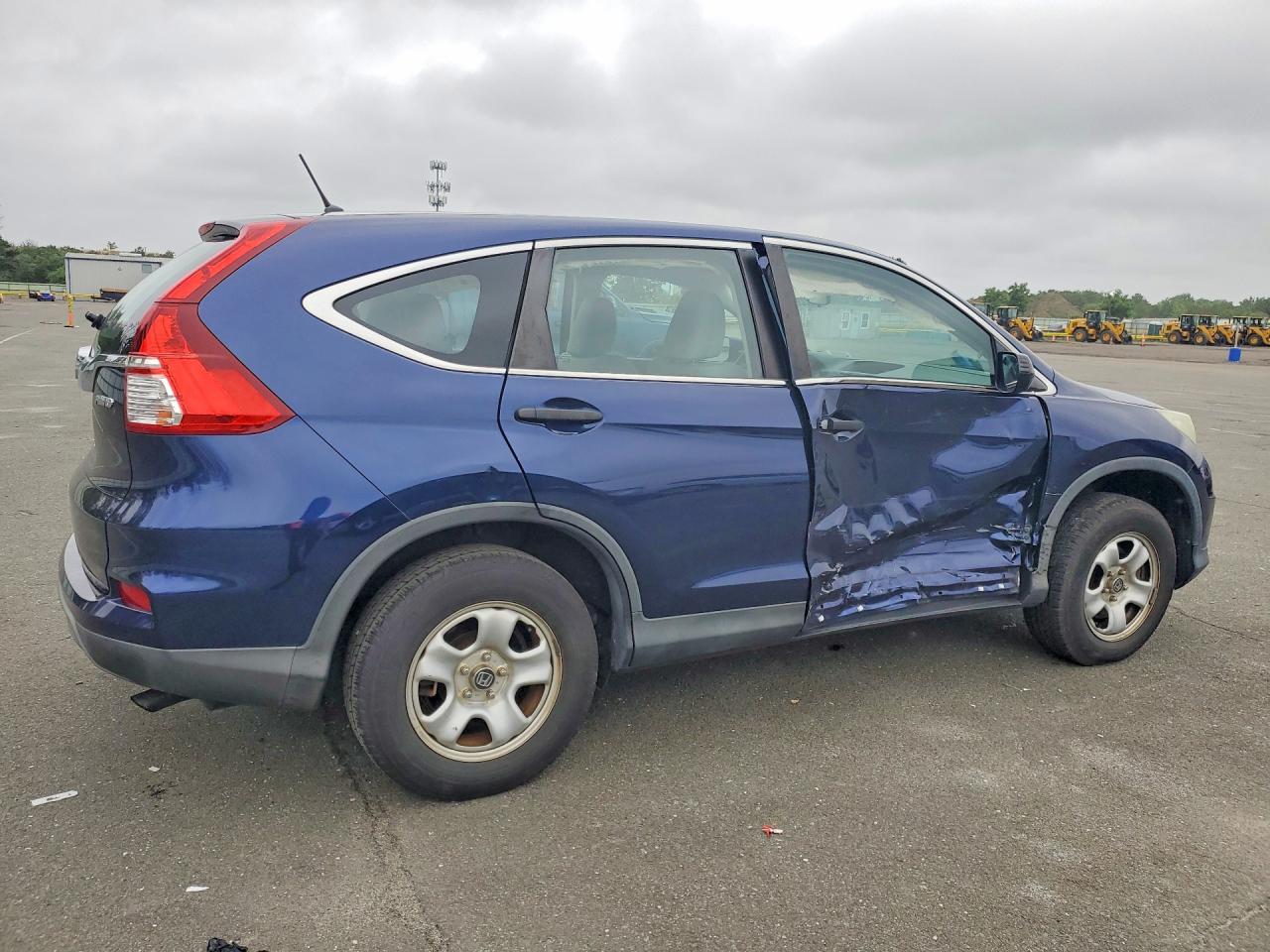 2015 Honda Cr-v Lx Blue vin: 5J6RM4H33FL113217