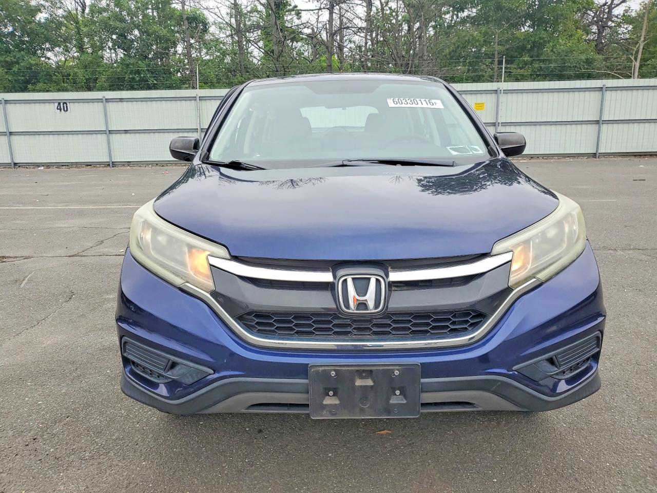 2015 Honda Cr-v Lx Blue vin: 5J6RM4H33FL113217