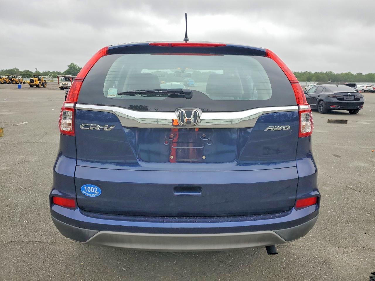 2015 Honda Cr-v Lx Blue vin: 5J6RM4H33FL113217