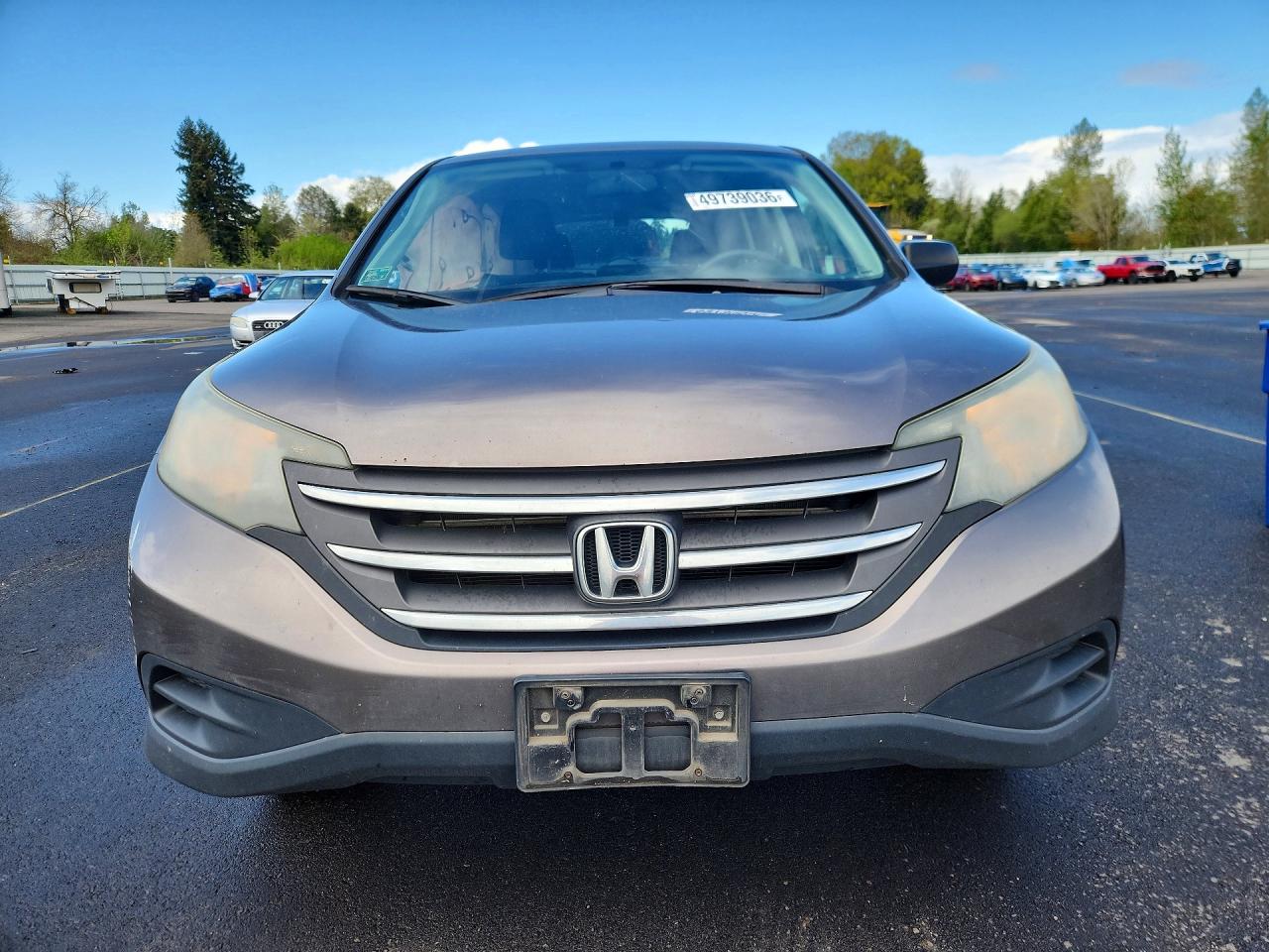 2012 Honda Cr-v Lx Gray vin: 5J6RM4H34CL019598