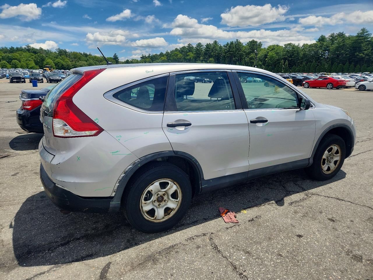 2012 Honda Cr-v Silver vin: 5J6RM4H34CL022016