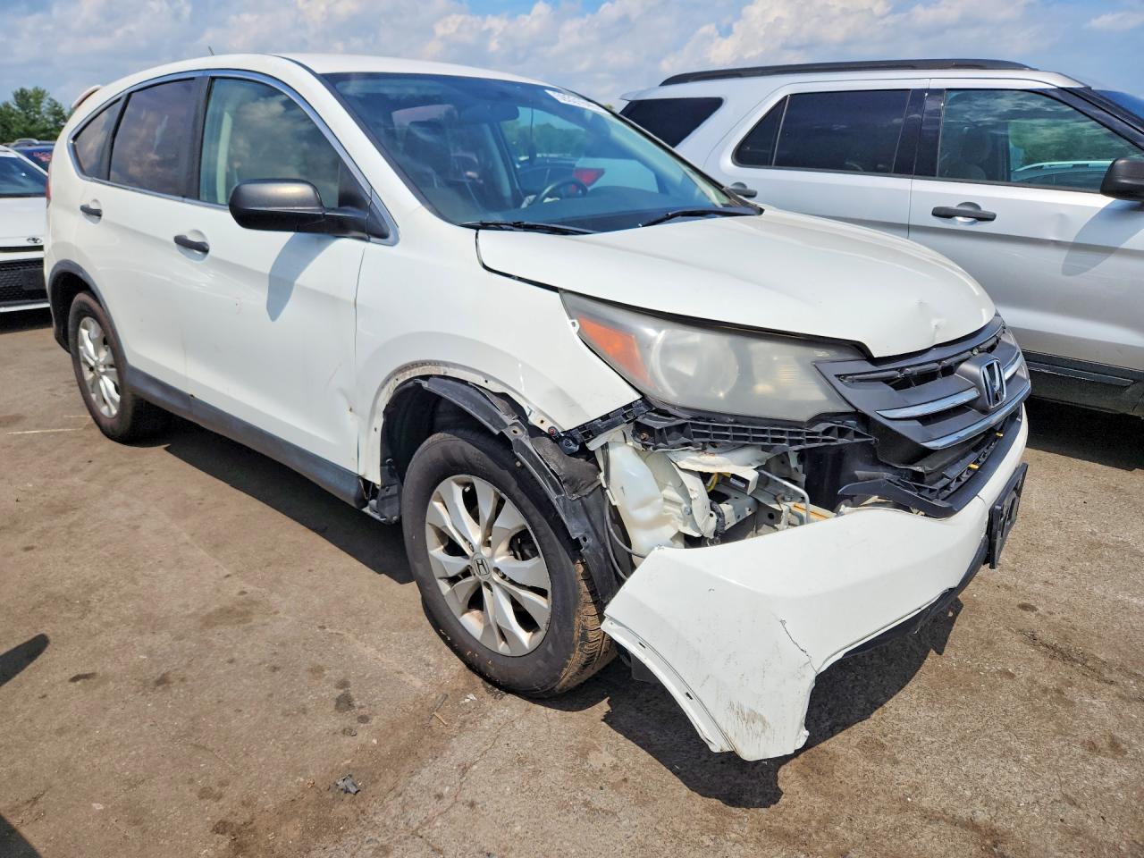 2012 Honda Cr-v Lx White vin: 5J6RM4H34CL024638