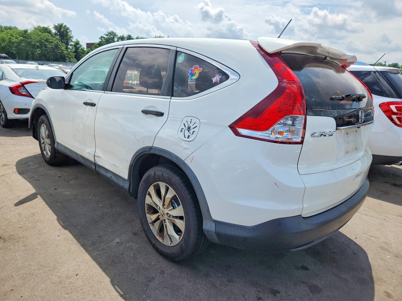 2012 Honda Cr-v Lx White vin: 5J6RM4H34CL024638