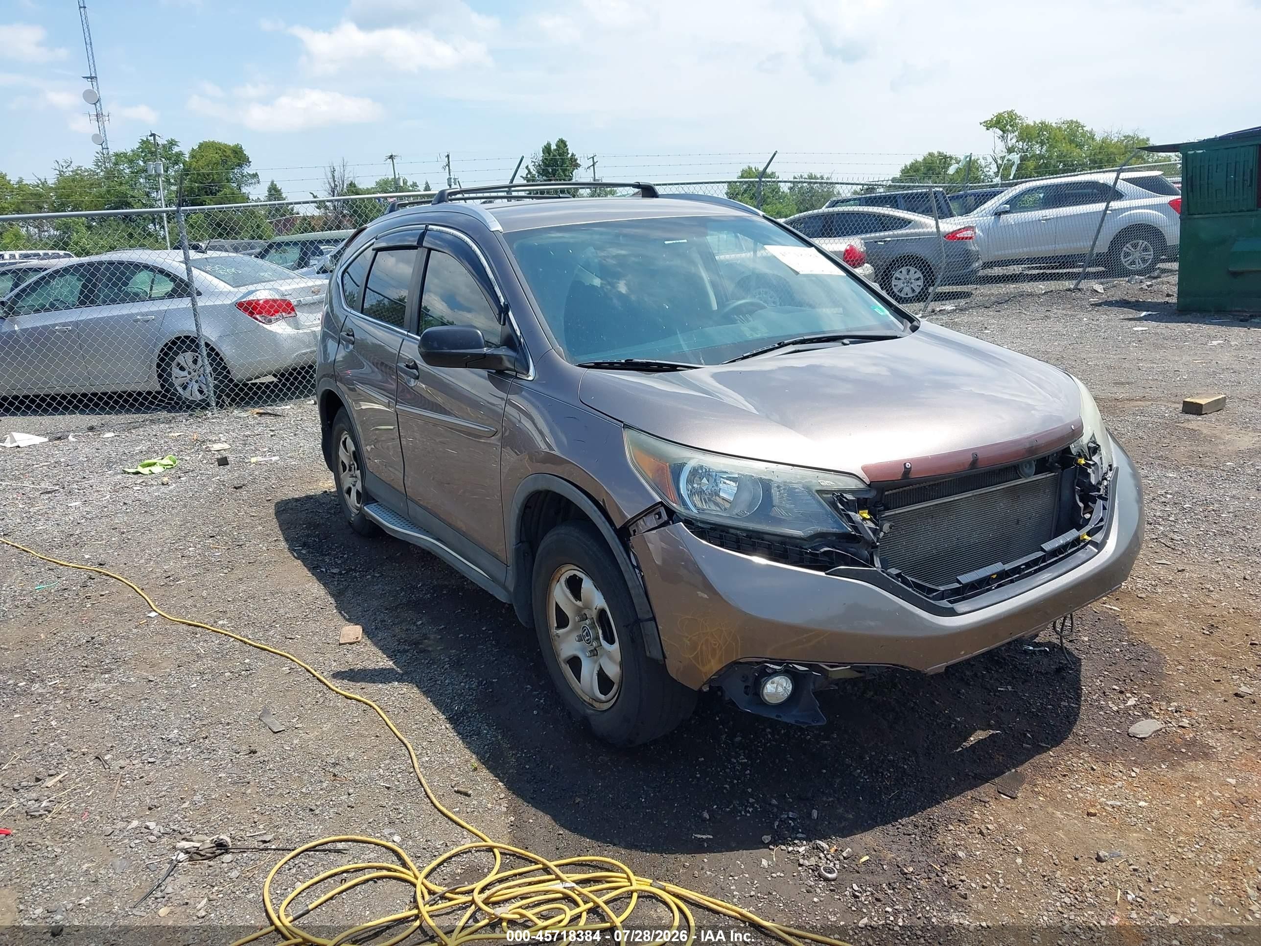 2012 Honda Cr-v Lx Gray vin: 5J6RM4H34CL049054
