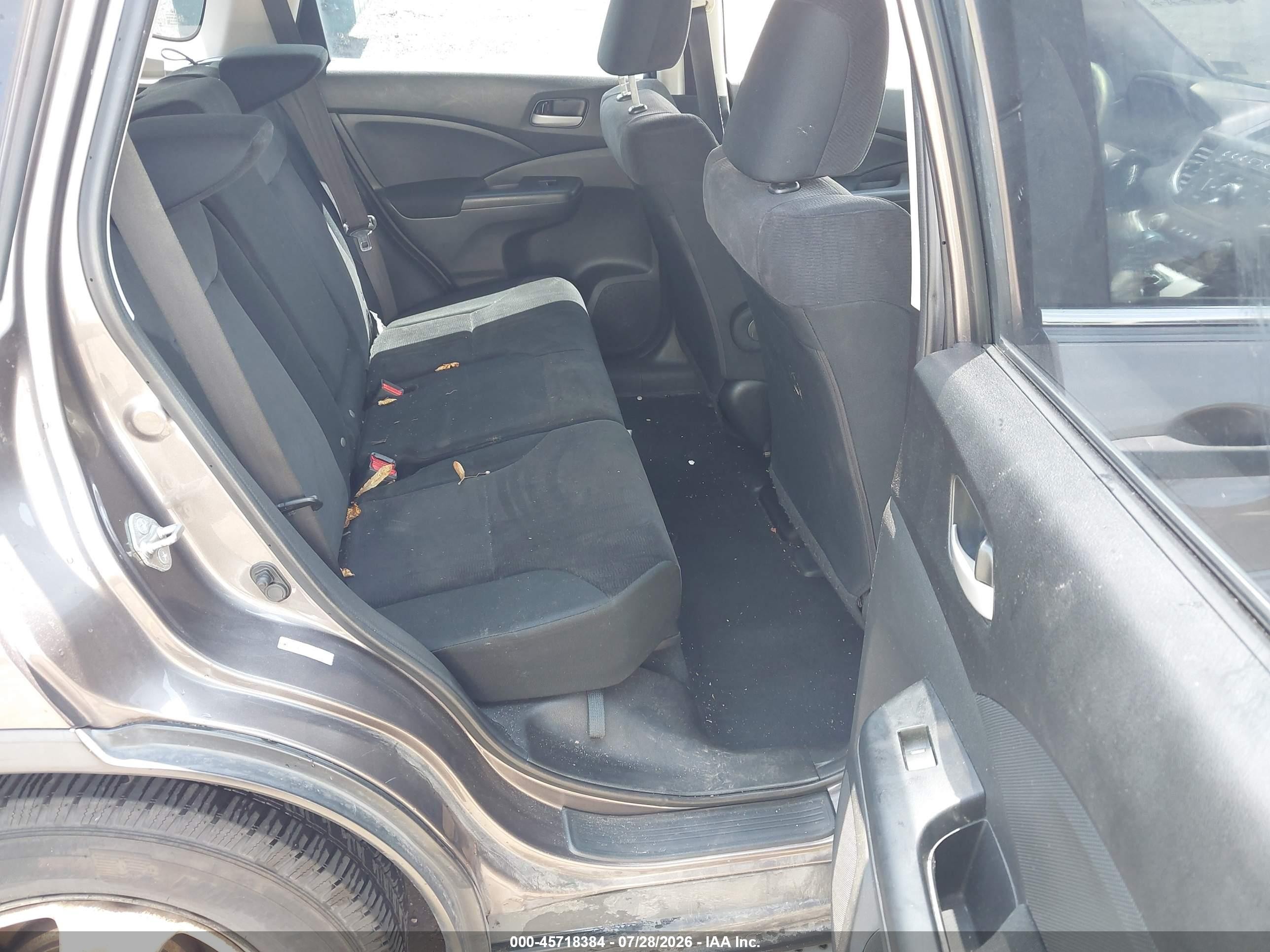 2012 Honda Cr-v Lx Gray vin: 5J6RM4H34CL049054