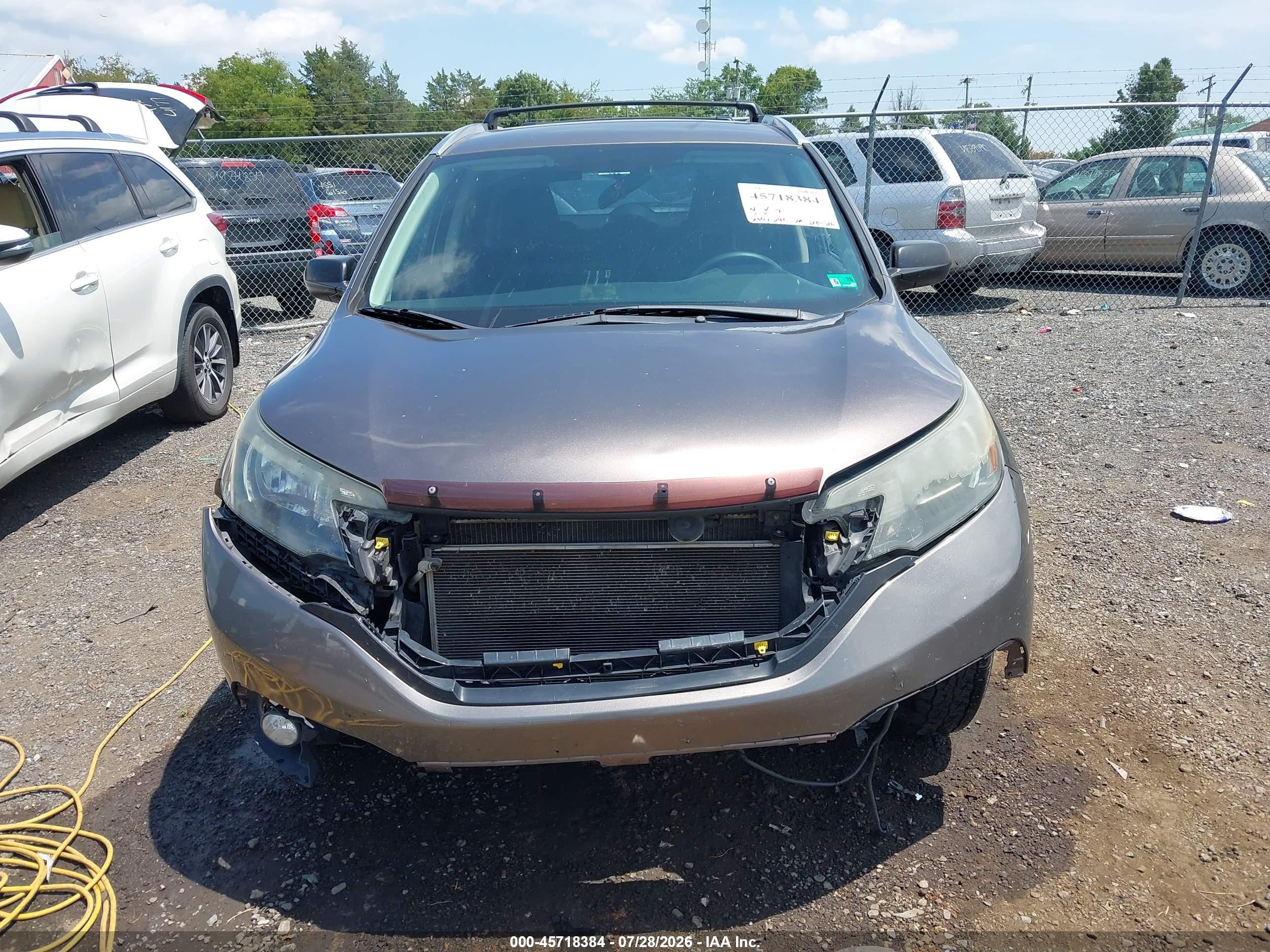 2012 Honda Cr-v Lx Gray vin: 5J6RM4H34CL049054