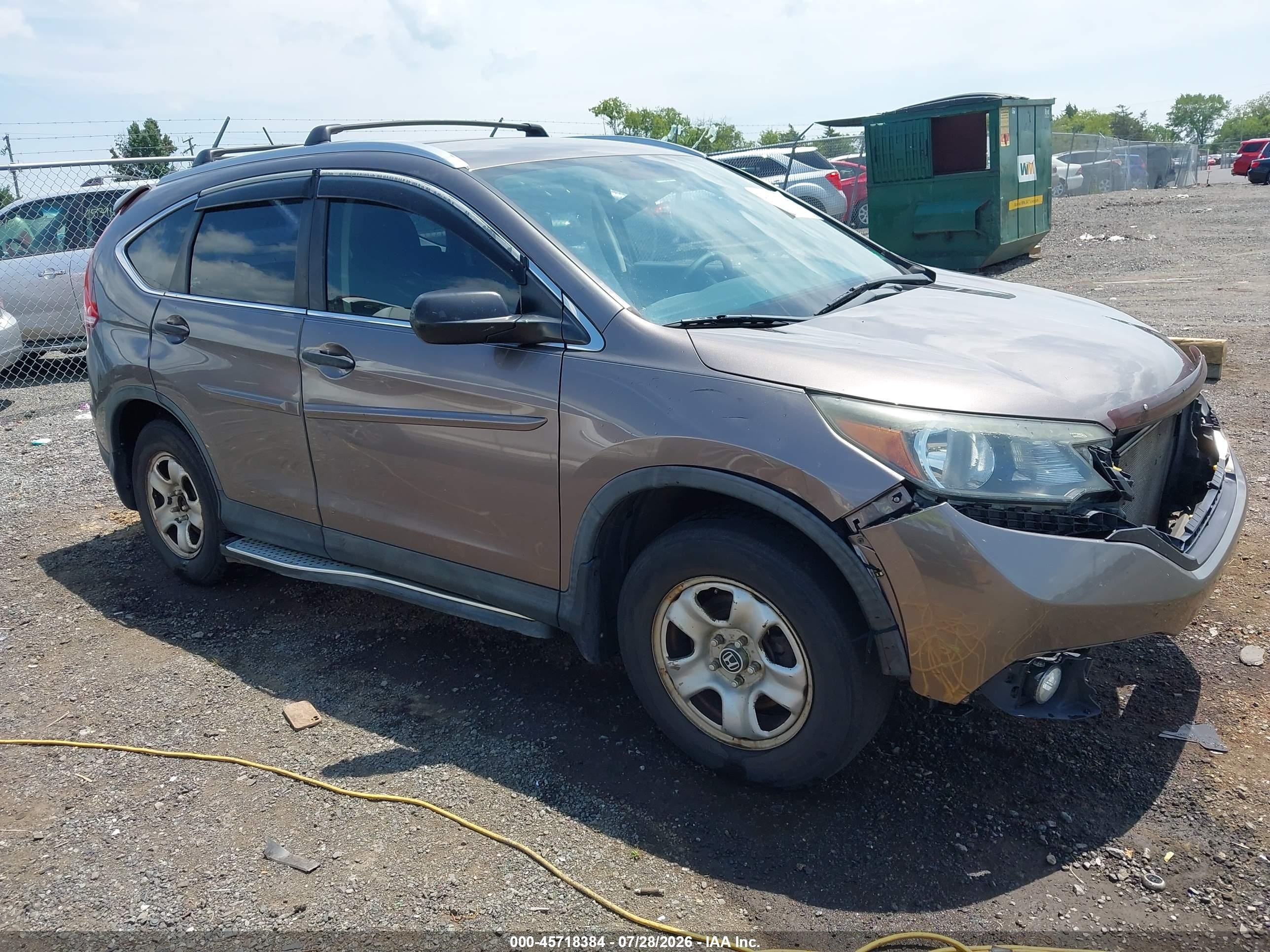 2012 Honda Cr-v Lx Gray vin: 5J6RM4H34CL049054