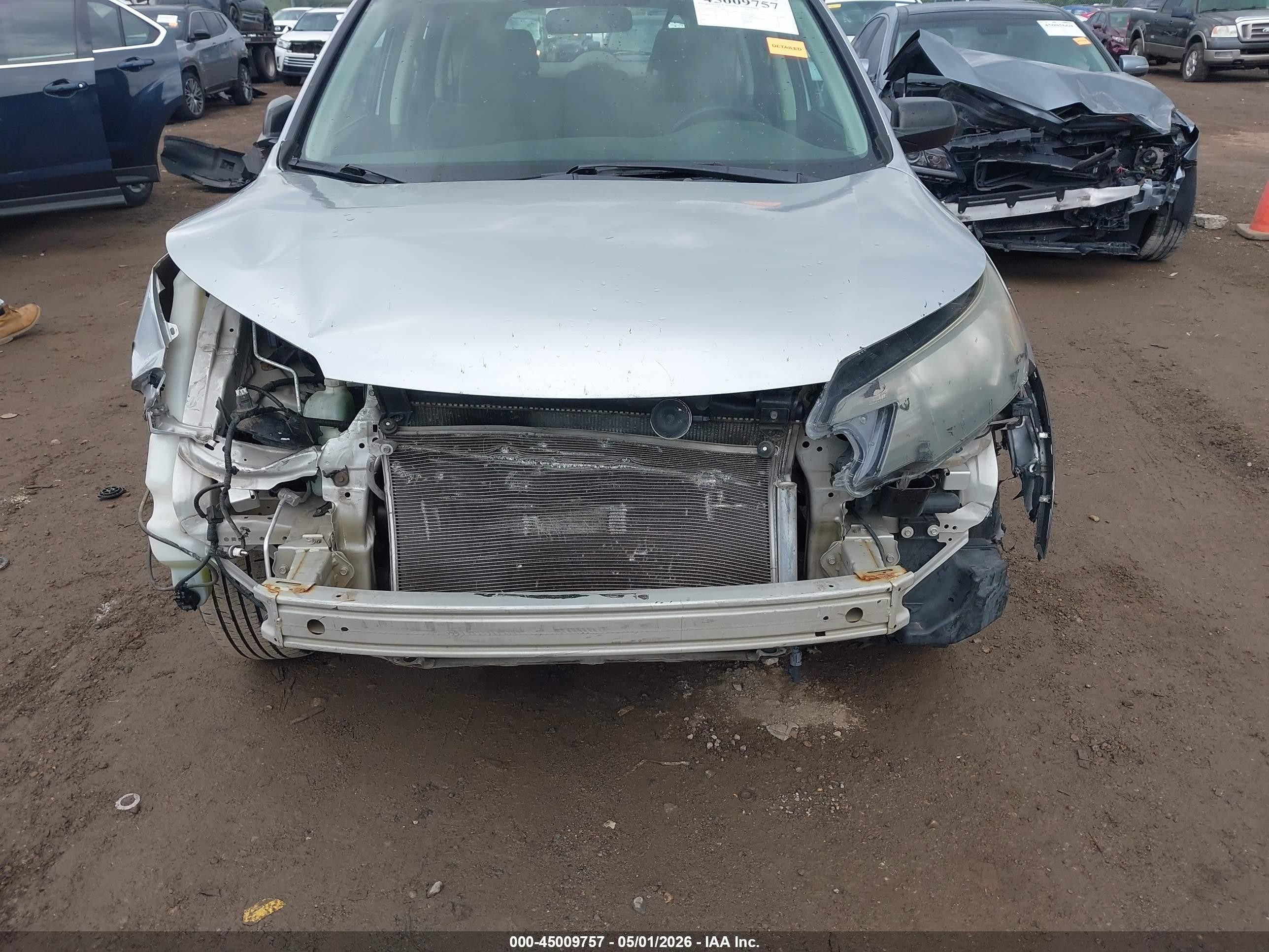 2012 Honda Cr-v Lx Silver vin: 5J6RM4H34CL049863
