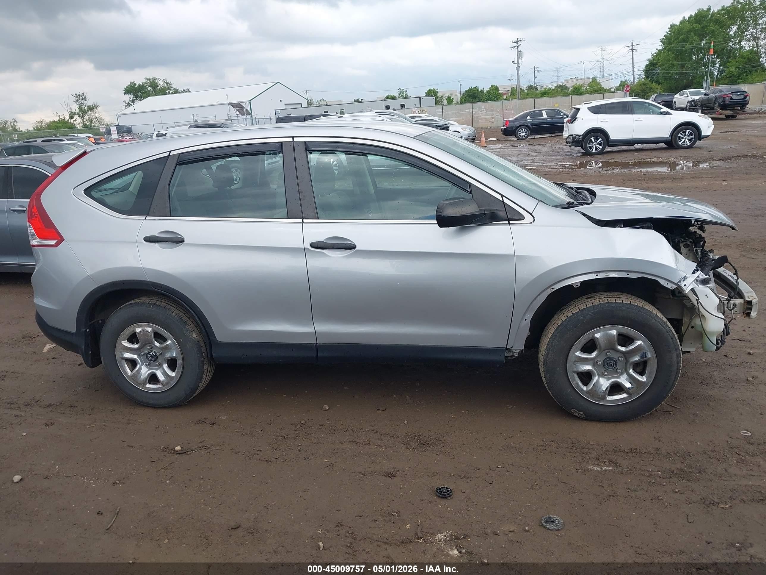 2012 Honda Cr-v Lx Silver vin: 5J6RM4H34CL049863
