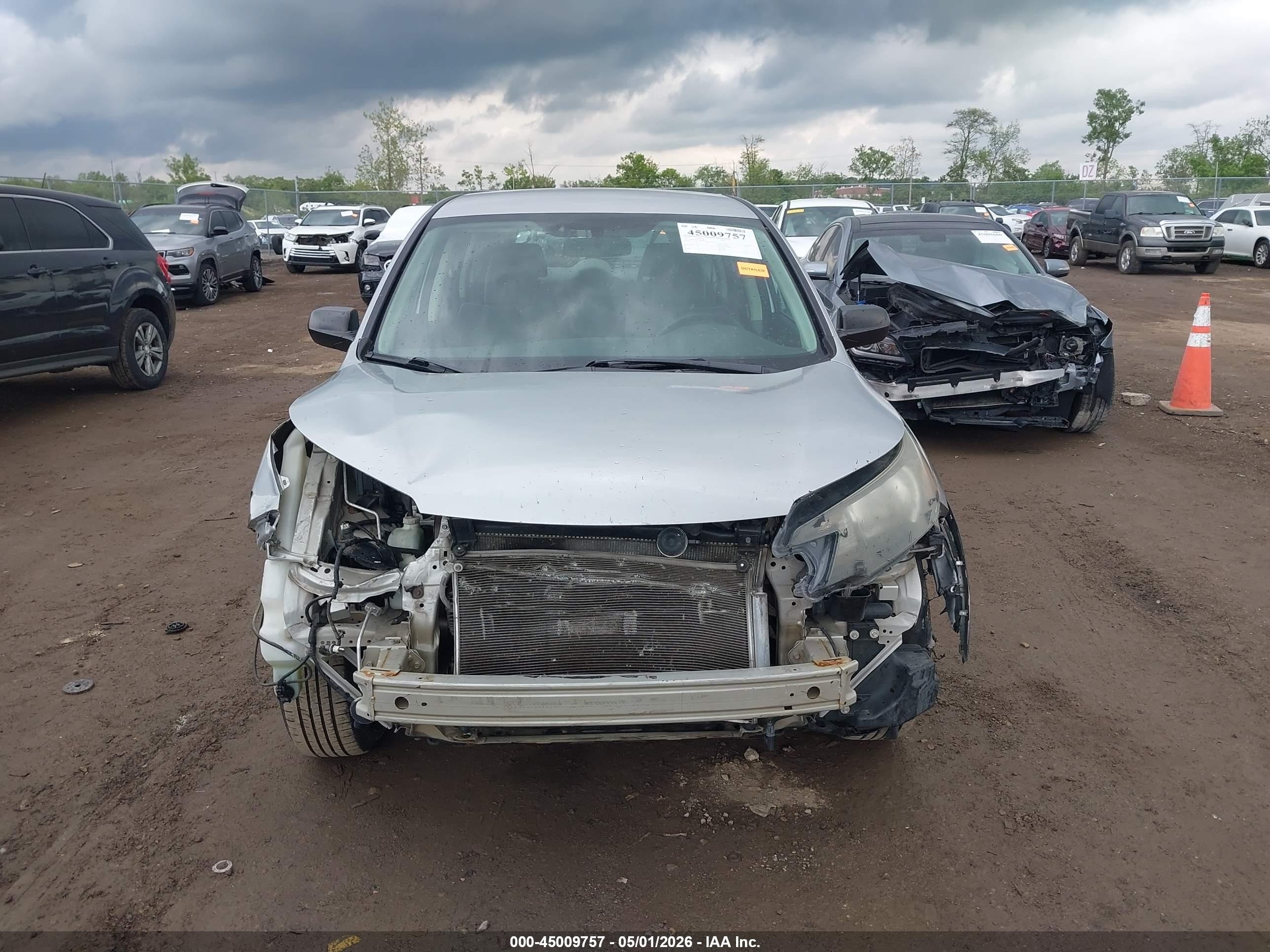 2012 Honda Cr-v Lx Silver vin: 5J6RM4H34CL049863