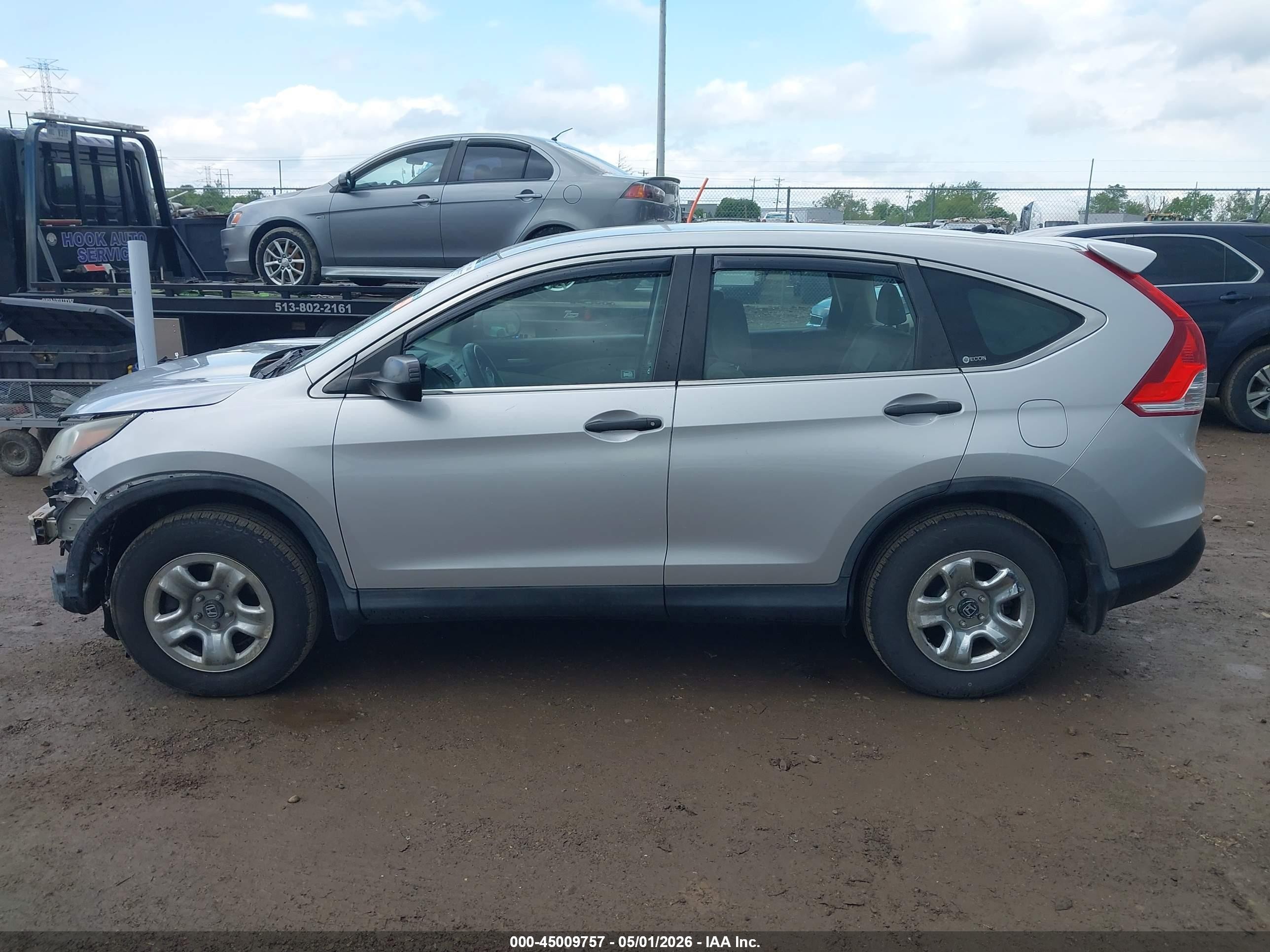 2012 Honda Cr-v Lx Silver vin: 5J6RM4H34CL049863